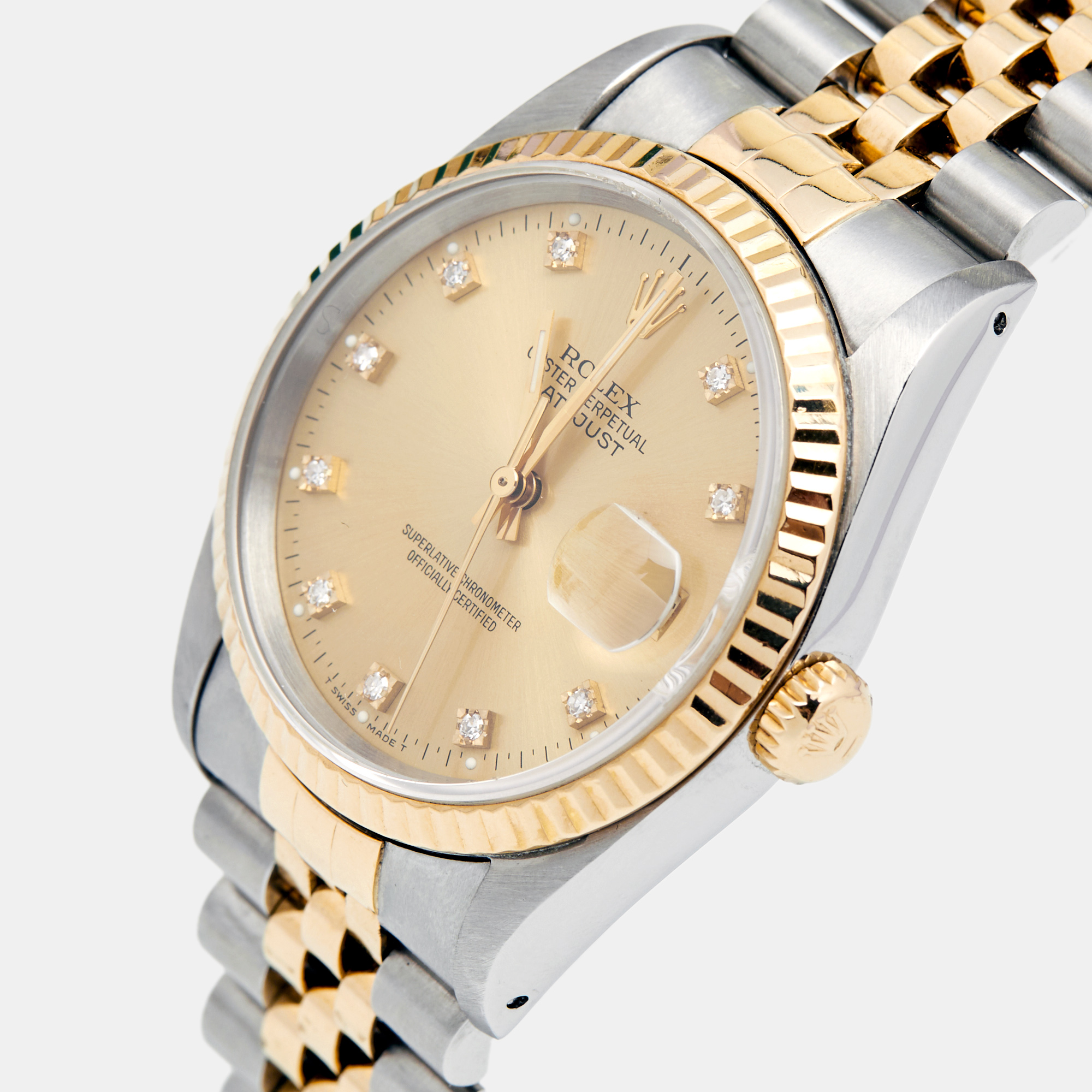 

Rolex Champagne Diamond, Gold