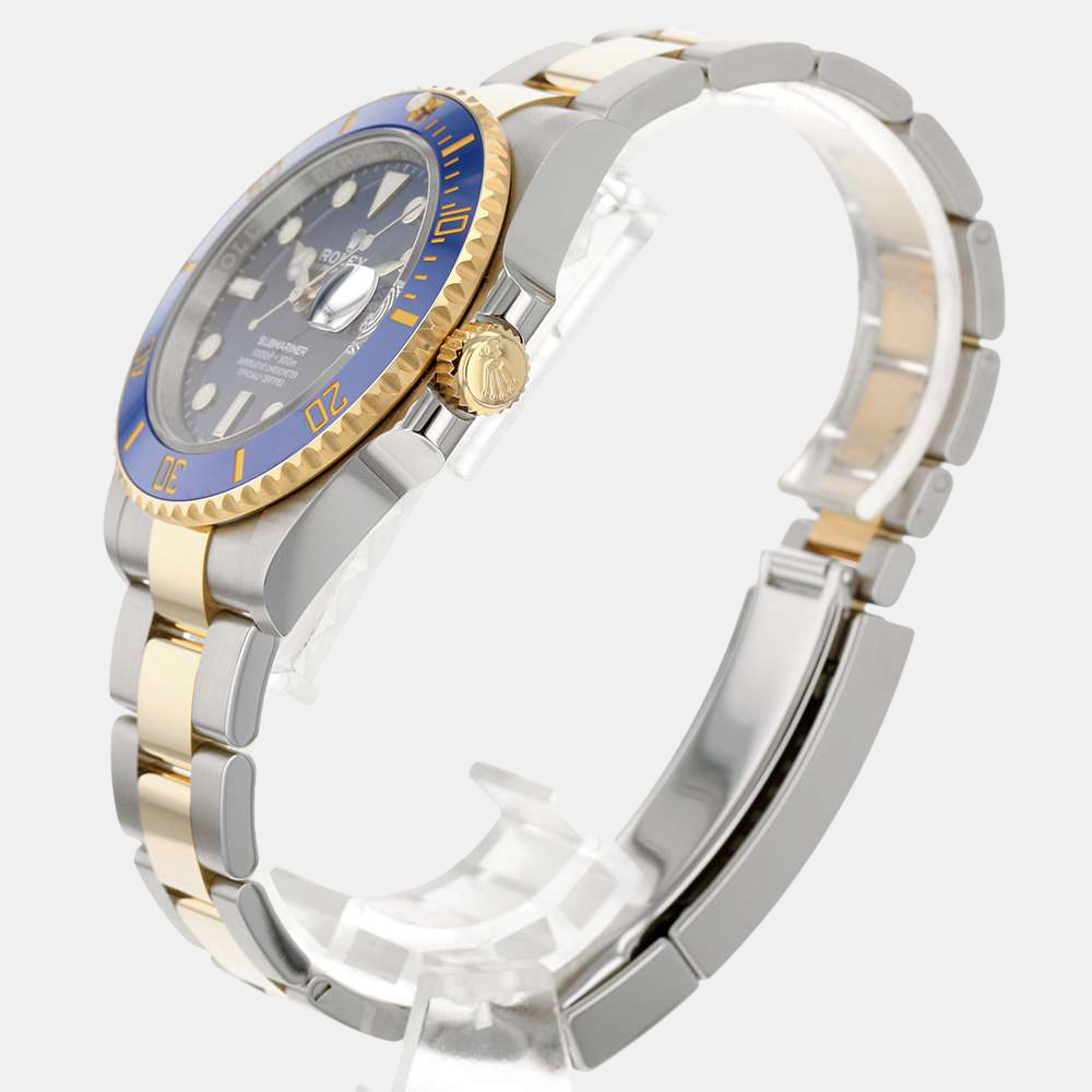 

Rolex Blue 18k Yellow Gold And Stainless Steel Submariner 126613LB Automatic Men's Wristwatch 41 mm