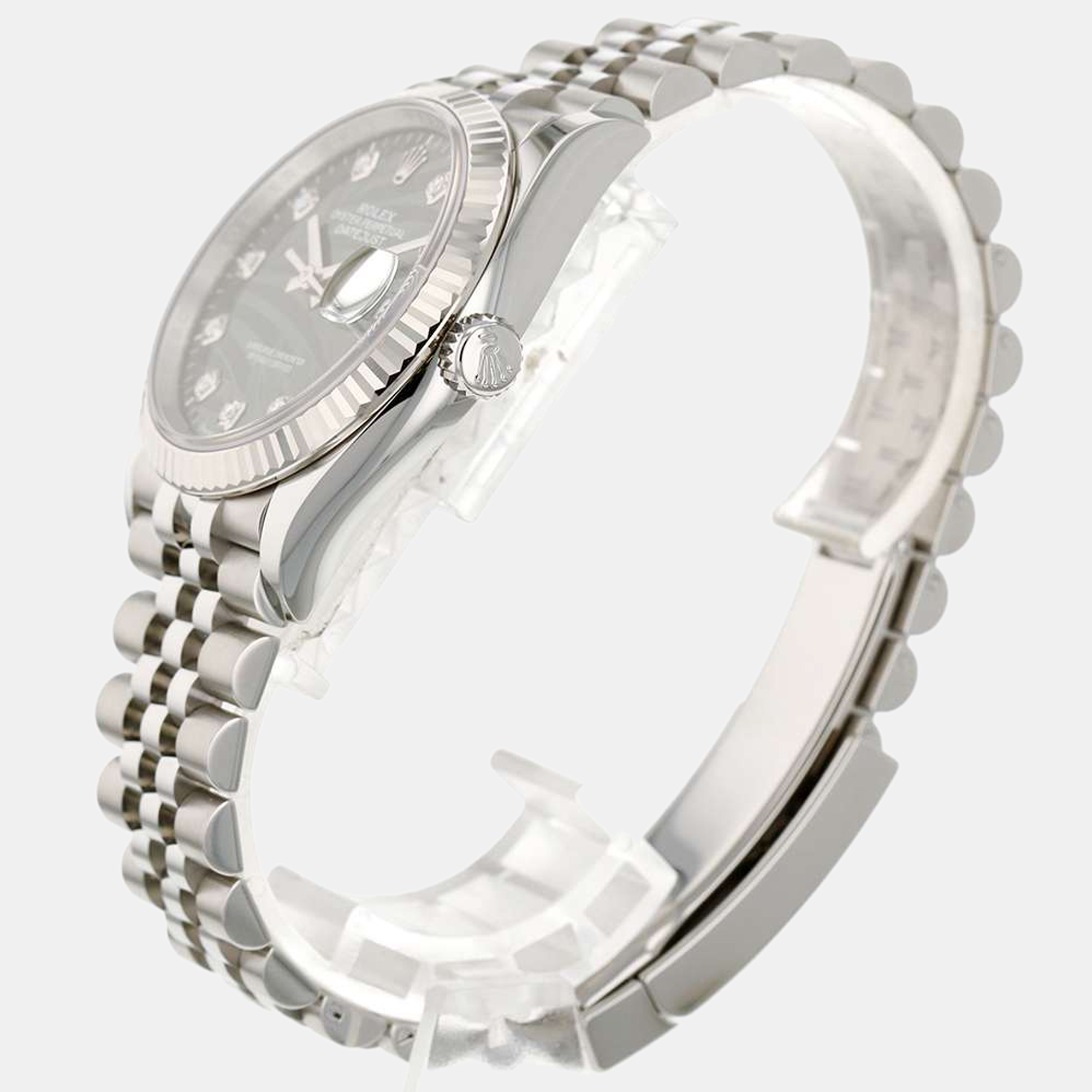

Rolex Green Diamond 18k White Gold And Stainless Steel Datejust 126234 Automatic Men's Wristwatch 41 mm