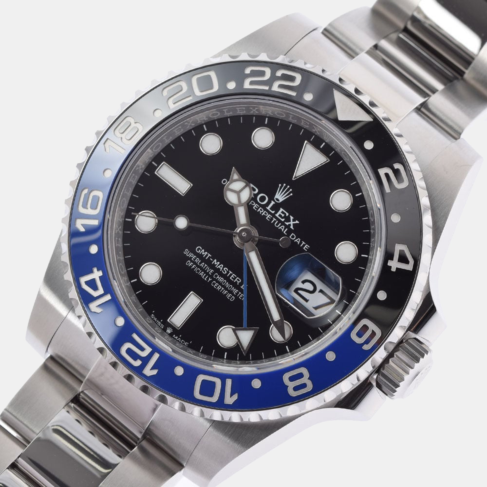 

Rolex Black Stainless Steel GMT-Master II 126710 Automatic Men's Wristwatch 40 mm