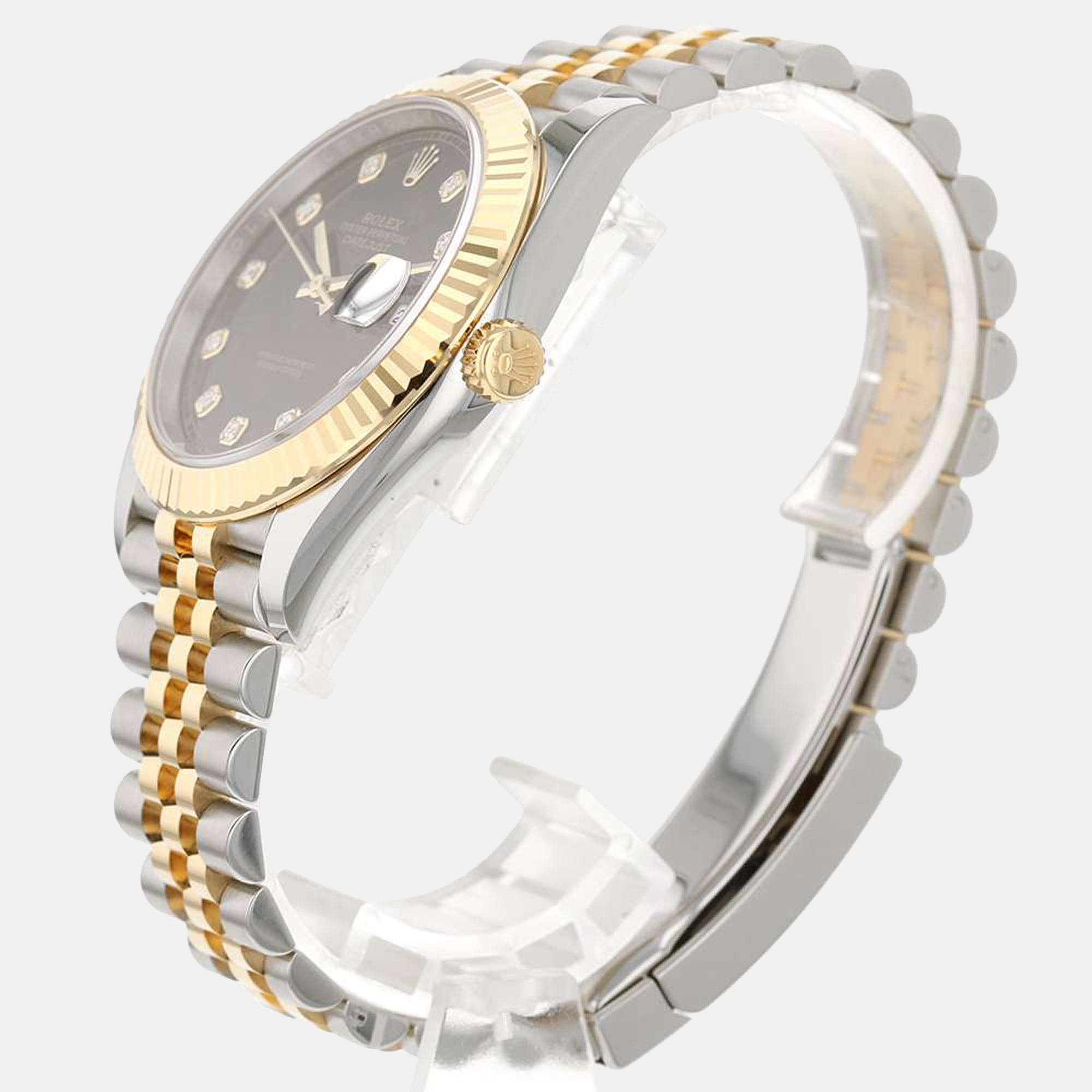 

Rolex Black Diamond 18k Yellow Gold And Stainless Steel Datejust 126333G Automatic Men's Wristwatch 41 mm