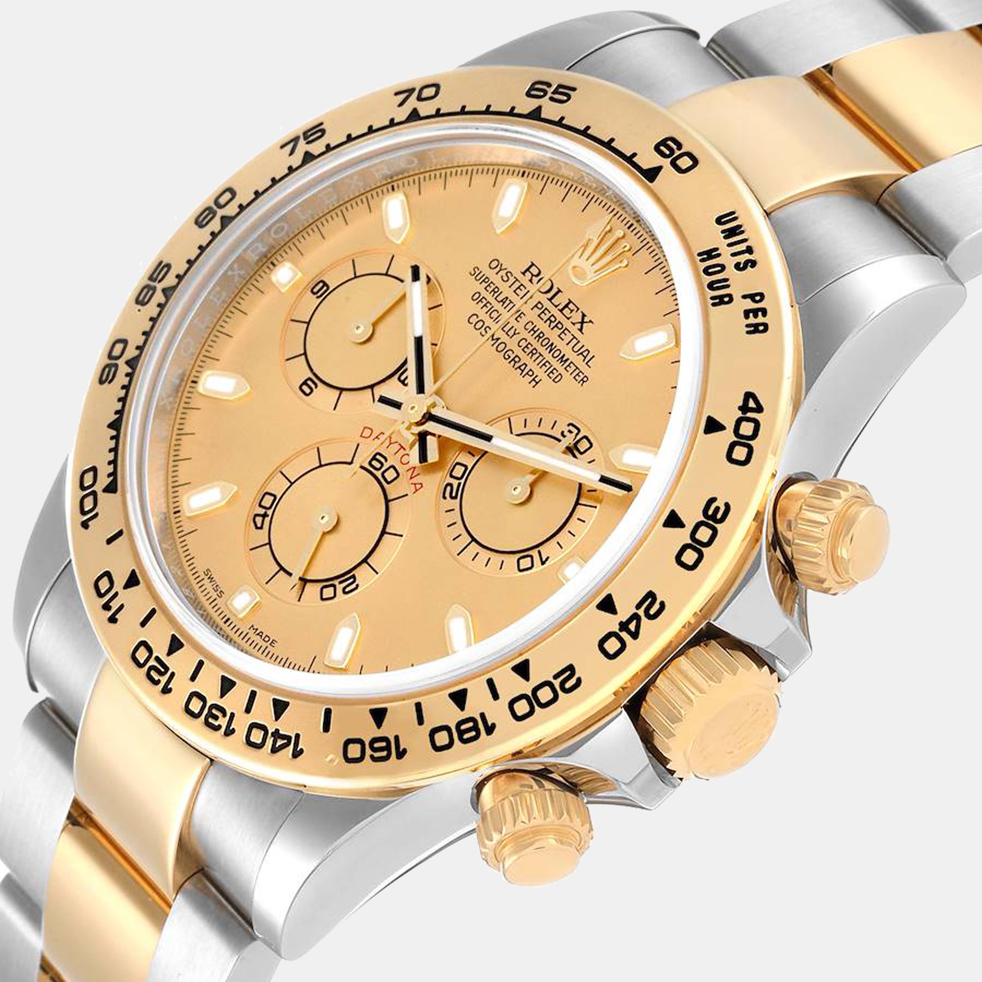 

Rolex Champagne 18K Yellow Gold And Stainless Steel Cosmograph Daytona 116503 Automatic Men's Wristwatch 40 mm