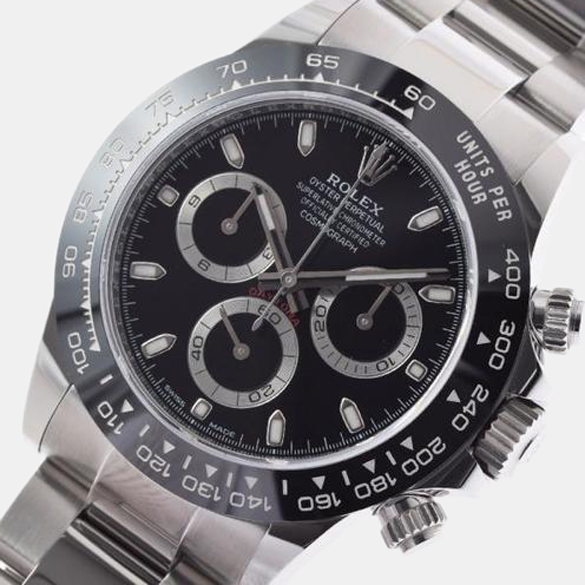 

Rolex Black Stainless Steel Cosmograph Daytona 116500 Automatic Men's Wristwatch 40 mm