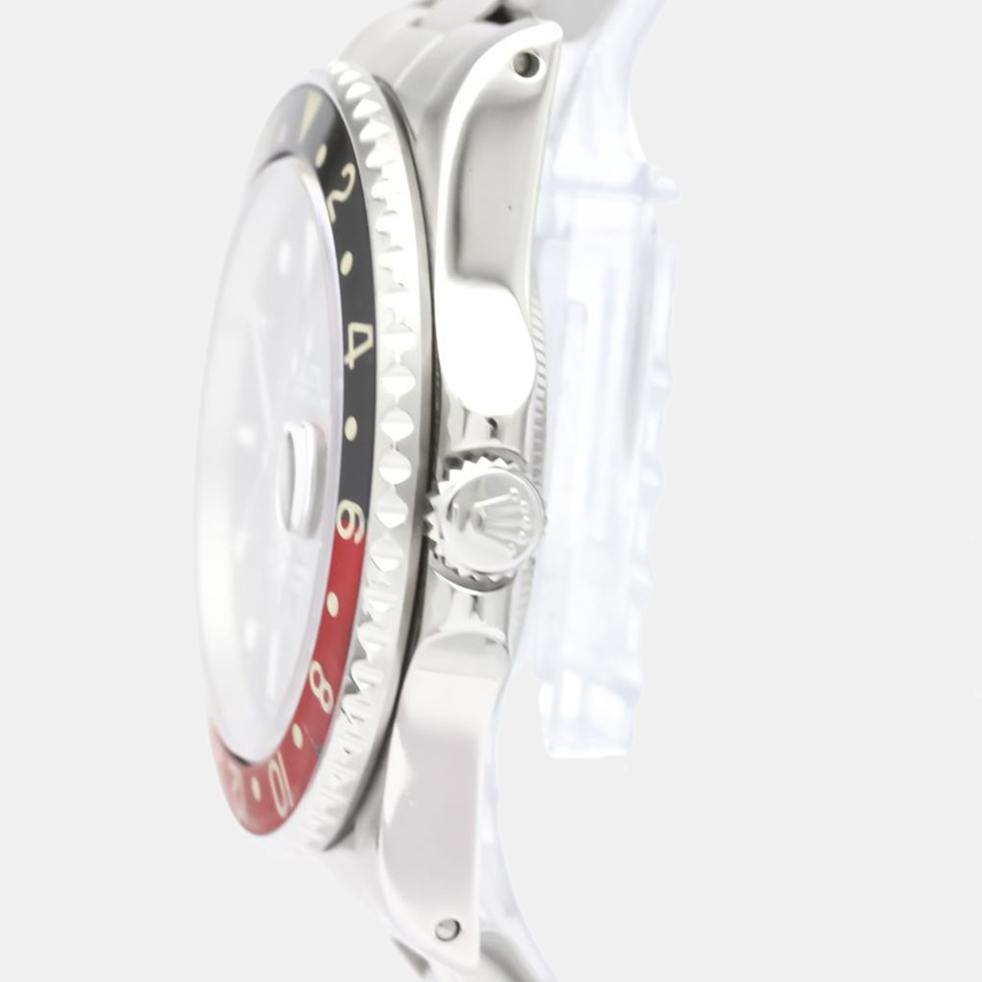 

Rolex Black Stainless Steel GMT-Master II 16710 Automatic Men's Wristwatch 40 mm