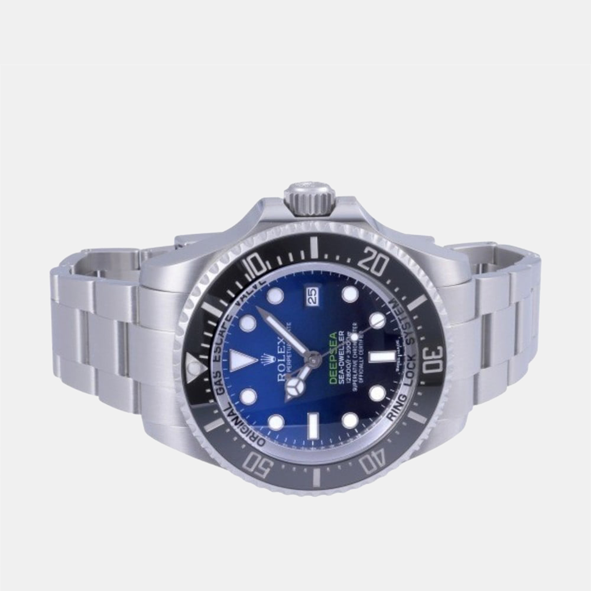 

Rolex Blue Stainless Steel Sea-Dweller Deepsea 116660 Automatic Men's Wristwatch 44 mm