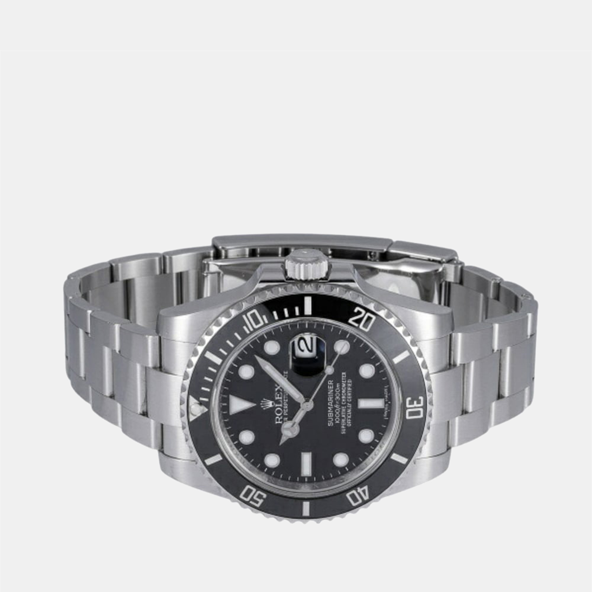 

Rolex Black Stainless Steel And Ceramic Submariner 116610 Automatic Men's Wristwatch 40 mm