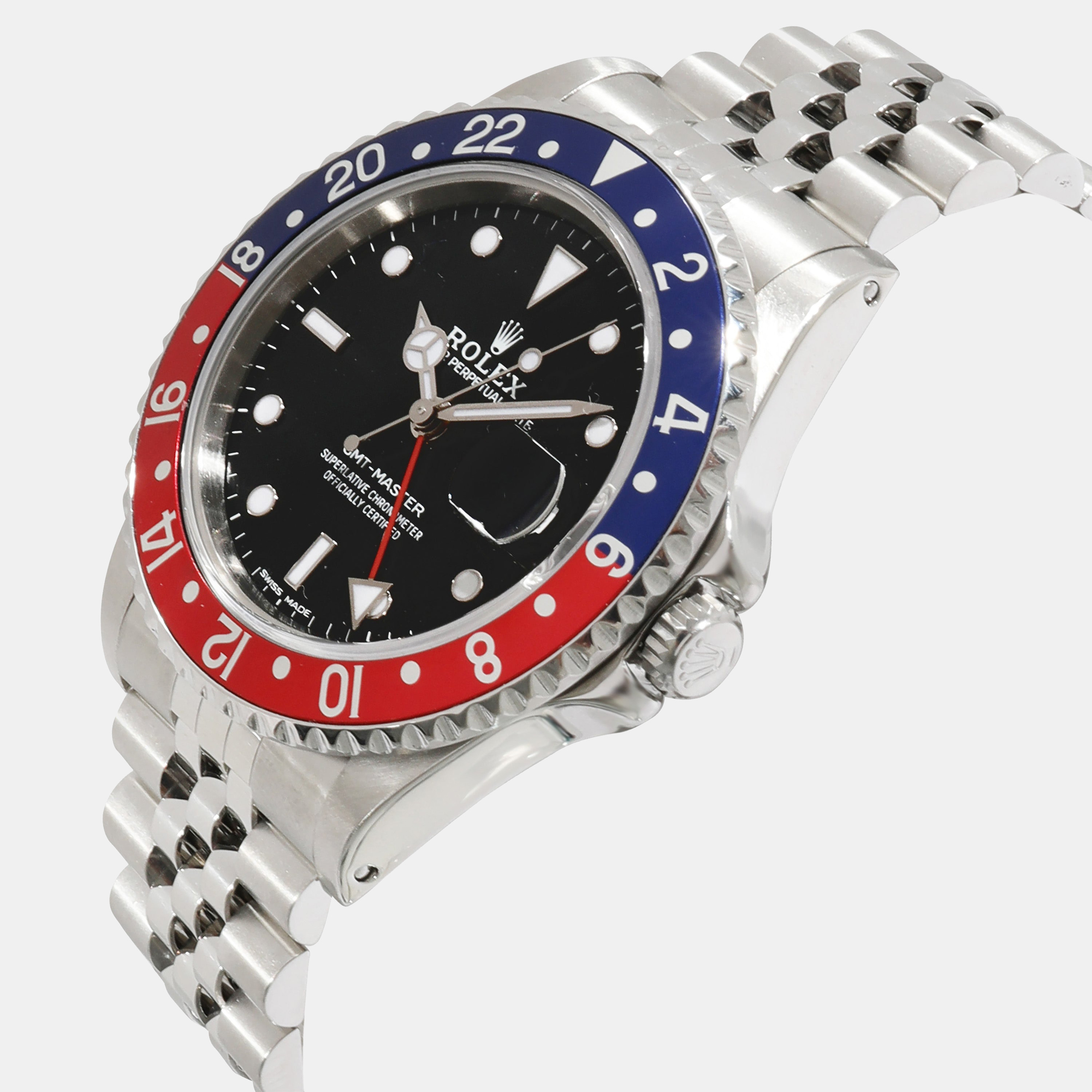 

Rolex Black Stainless Steel GMT-Master 16700 Automatic Men's Wristwatch 40 mm