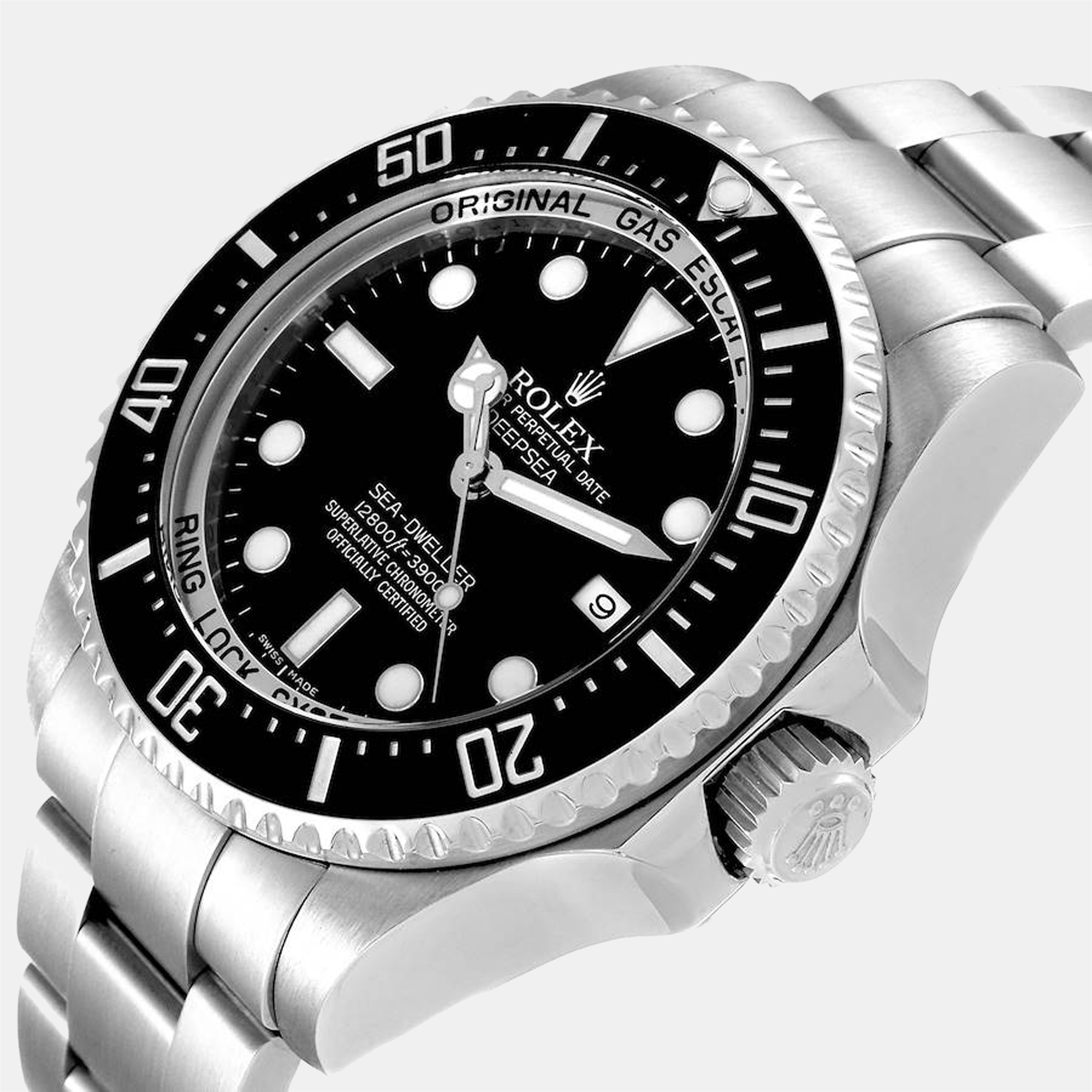 

Rolex Black Stainless Steel Sea-Dweller Deepsea 116660 Automatic Men's Wristwatch 44 mm