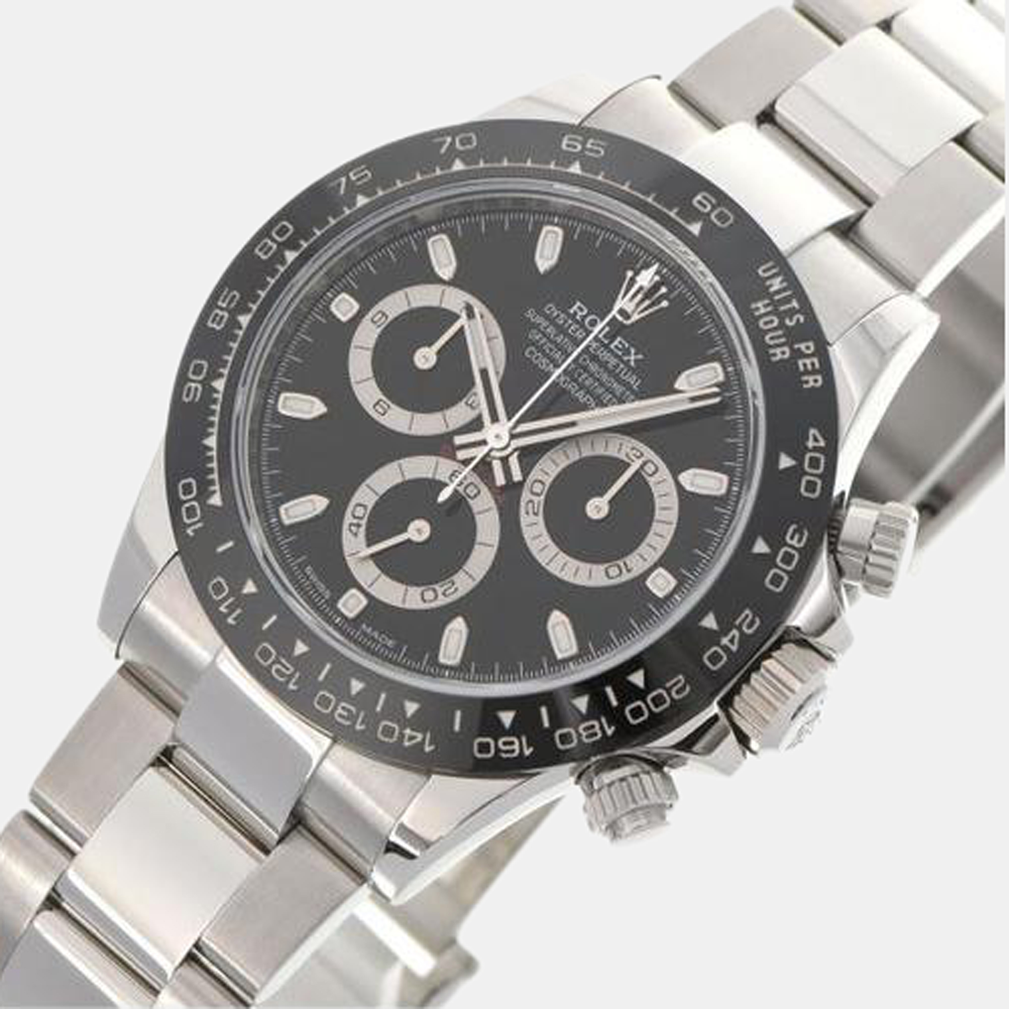 

Rolex Black Stainless Steel Cosmograph Daytona 116500LN Automatic Men's Wristwatch 40 mm