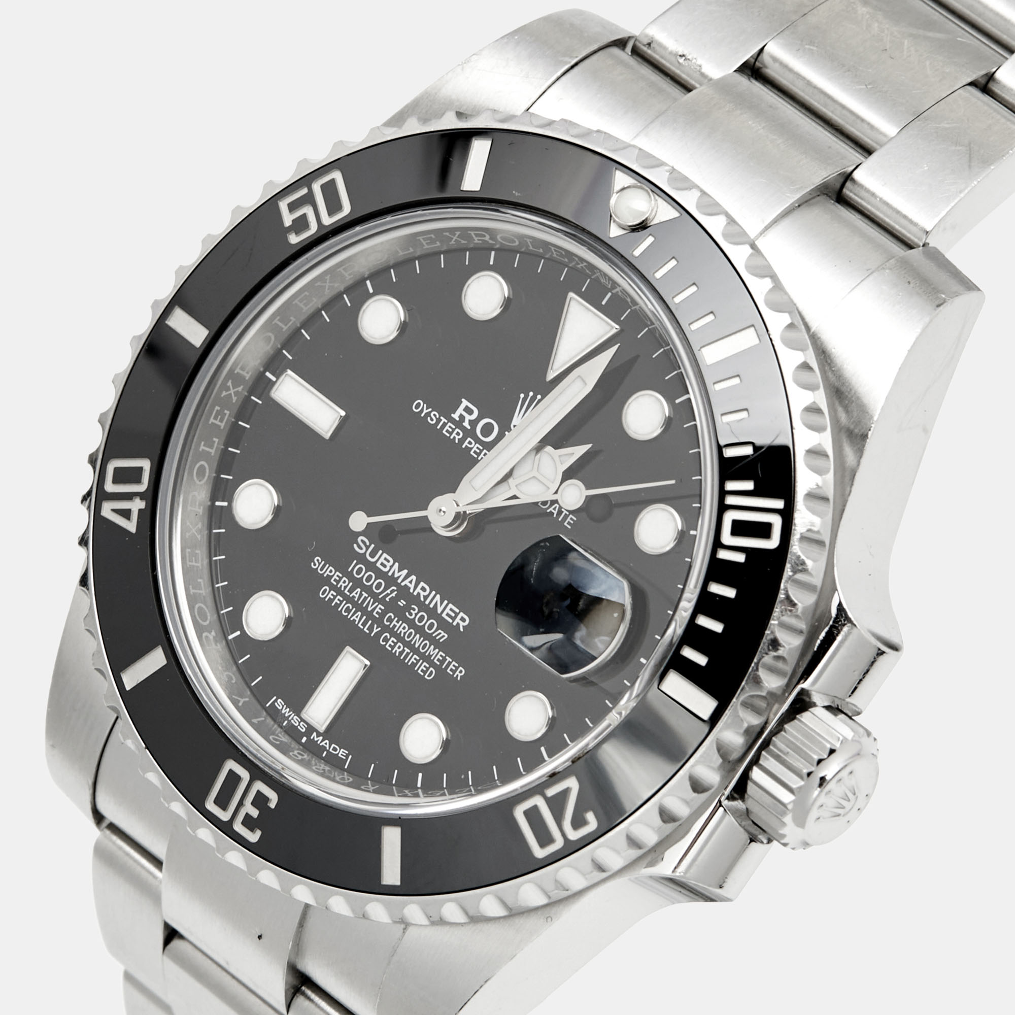 

Rolex Black Ceramic Stainless Steel Submariner, Silver