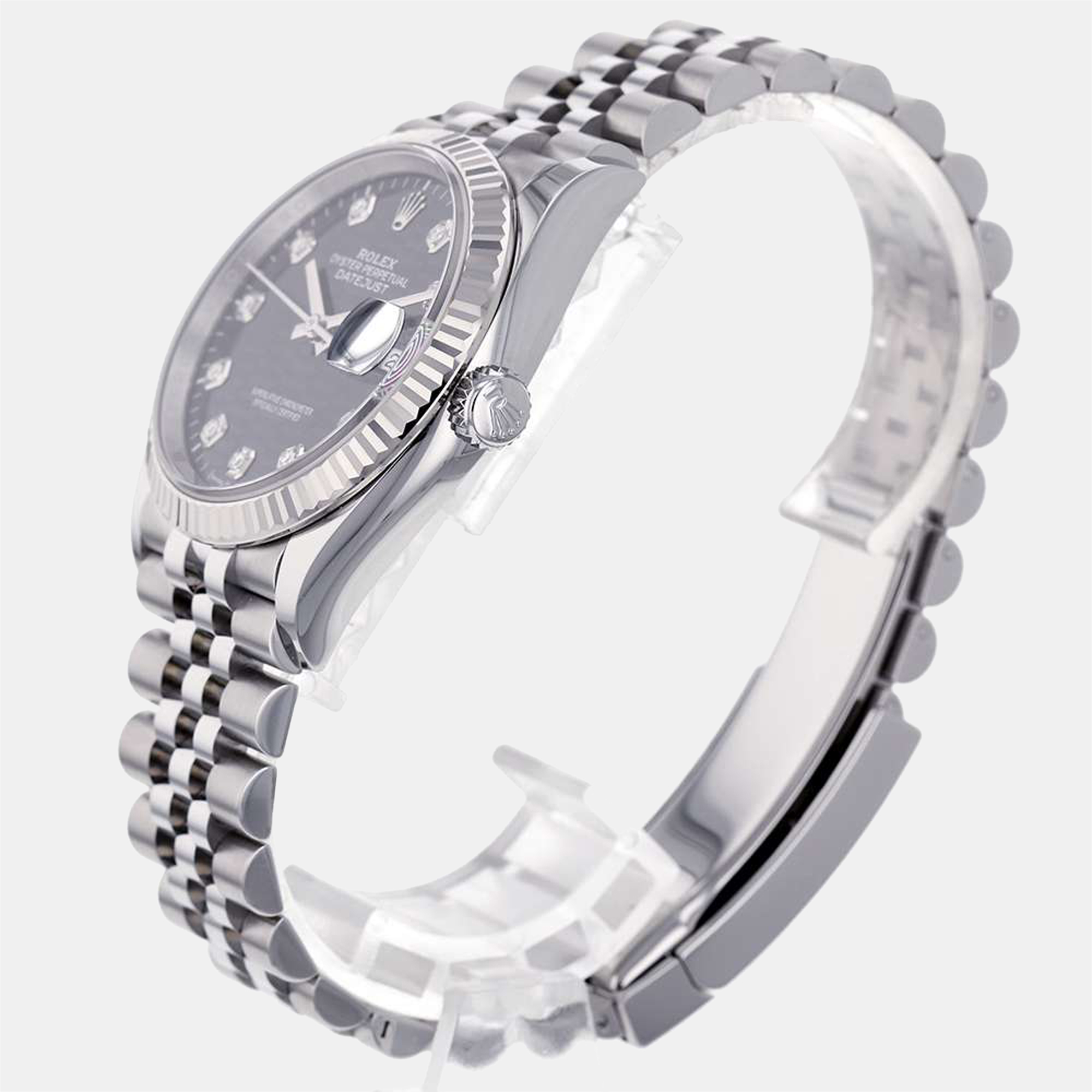 

Rolex Blue Stainless Steel Datejust 126234G Automatic Men's Wristwatch 36 mm