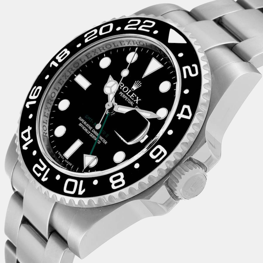 

Rolex Black Stainless Steel GMT-Master II