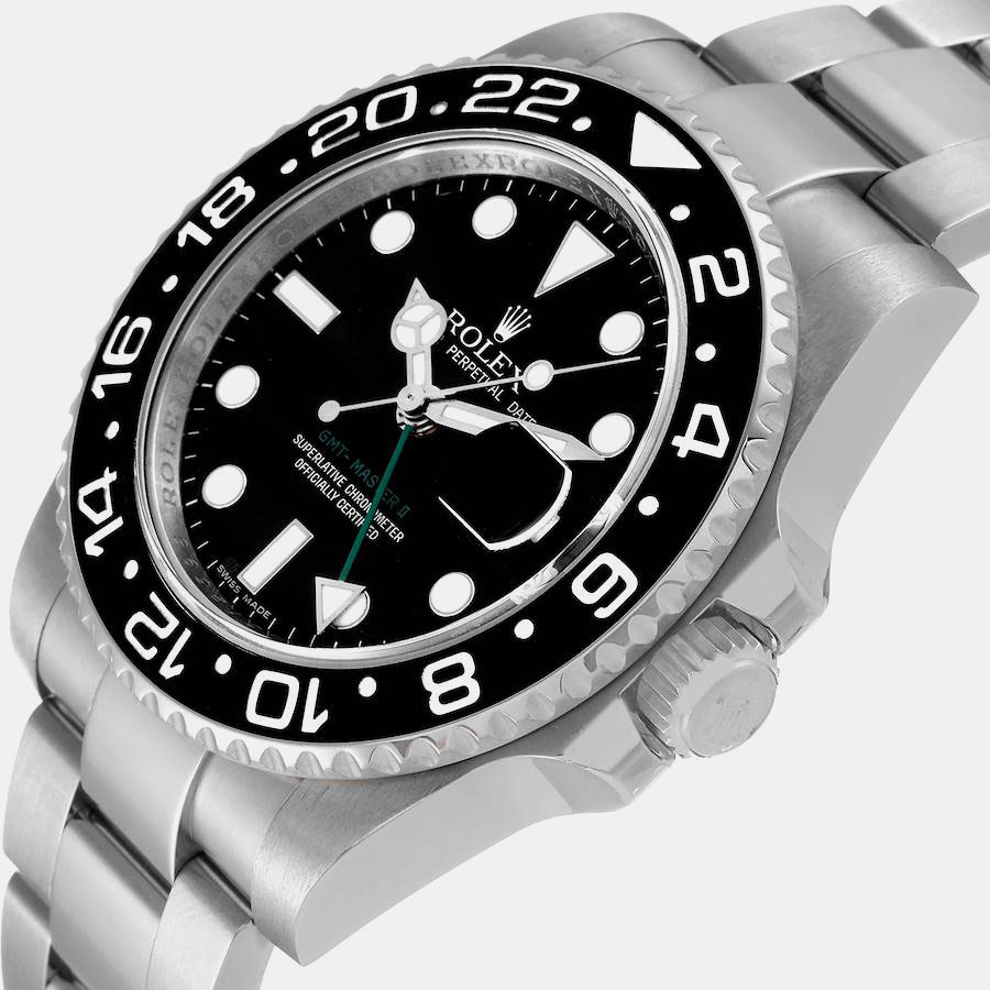 

Rolex Black Stainless Steel GMT-Master II