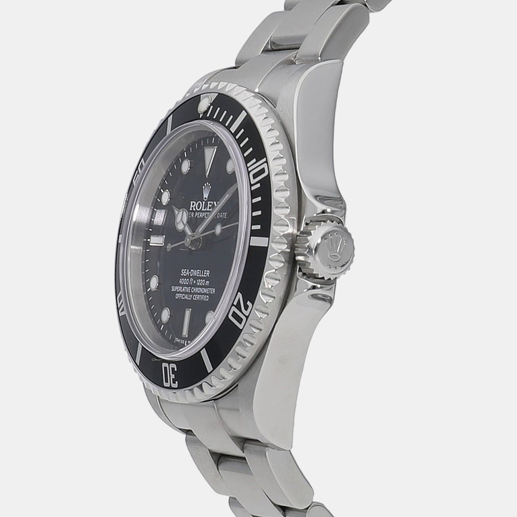 

Rolex Black Stainless Steel Sea-Dweller 16600 Automatic Men's Wristwatch 40 mm