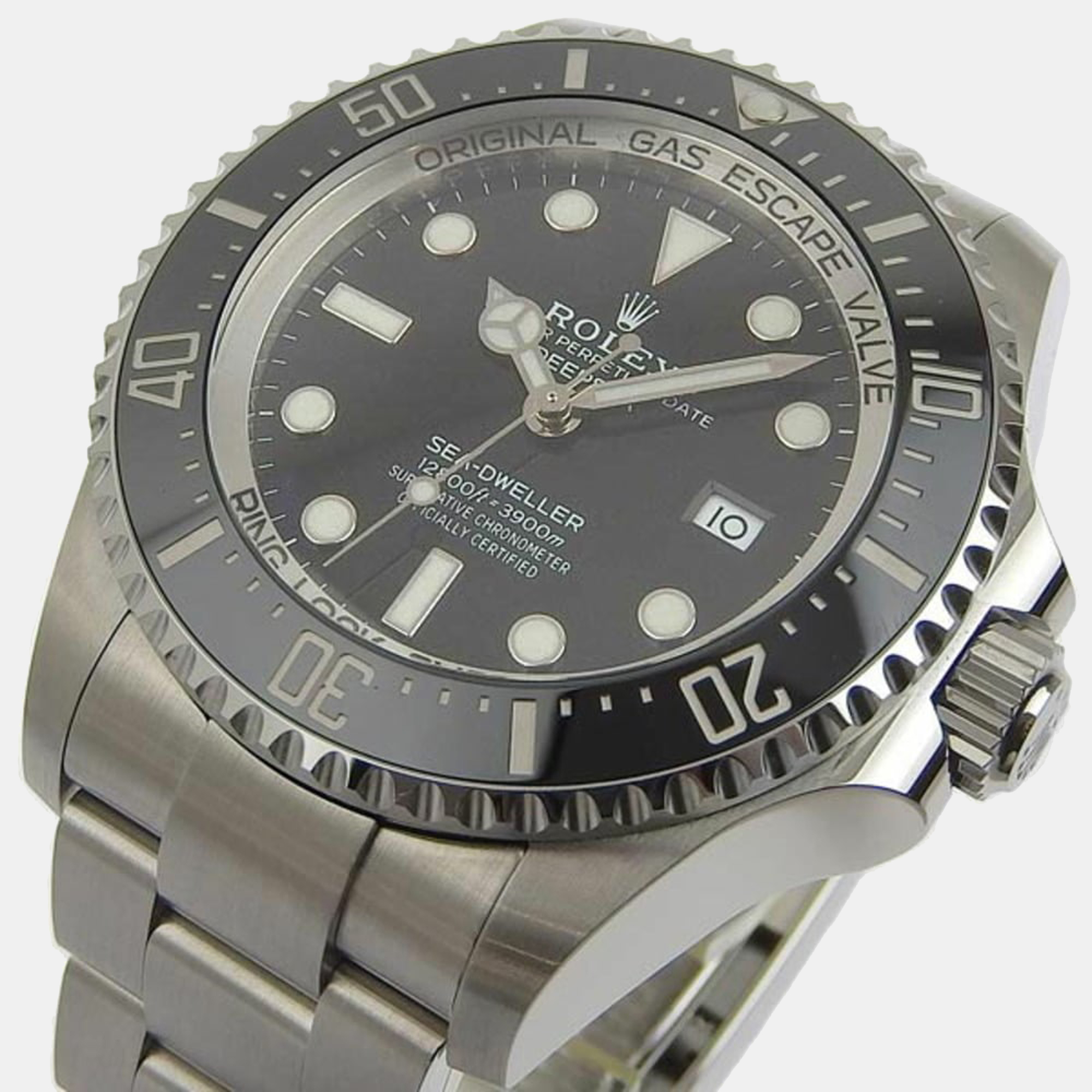

Rolex Black Stainless Steel Sea-Dweller 126660 Automatic Men's Wristwatch 45 mm