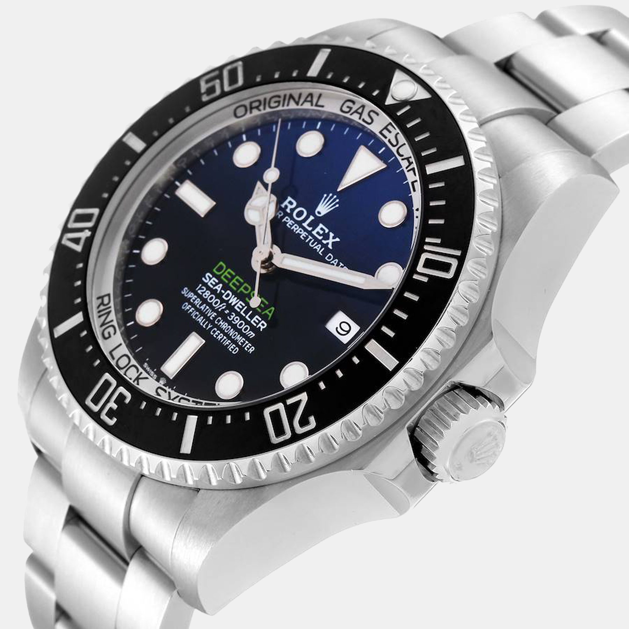 

Rolex Blue Stainless Steel Sea-Dweller 126660 Automatic Men's Wristwatch 44 mm