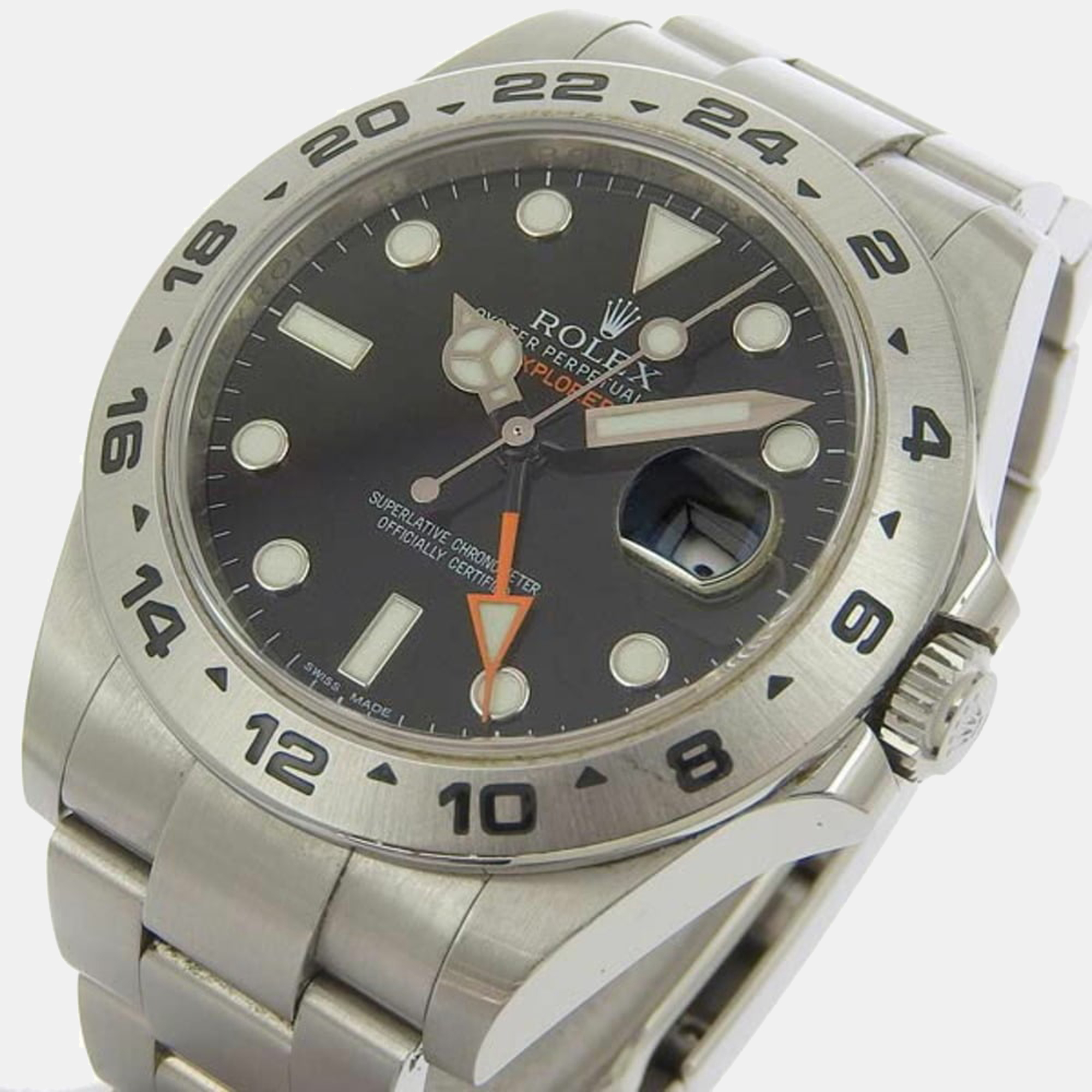 

Rolex Black Stainless Steel Explorer II 216570 Men's Wristwatch 42 mm