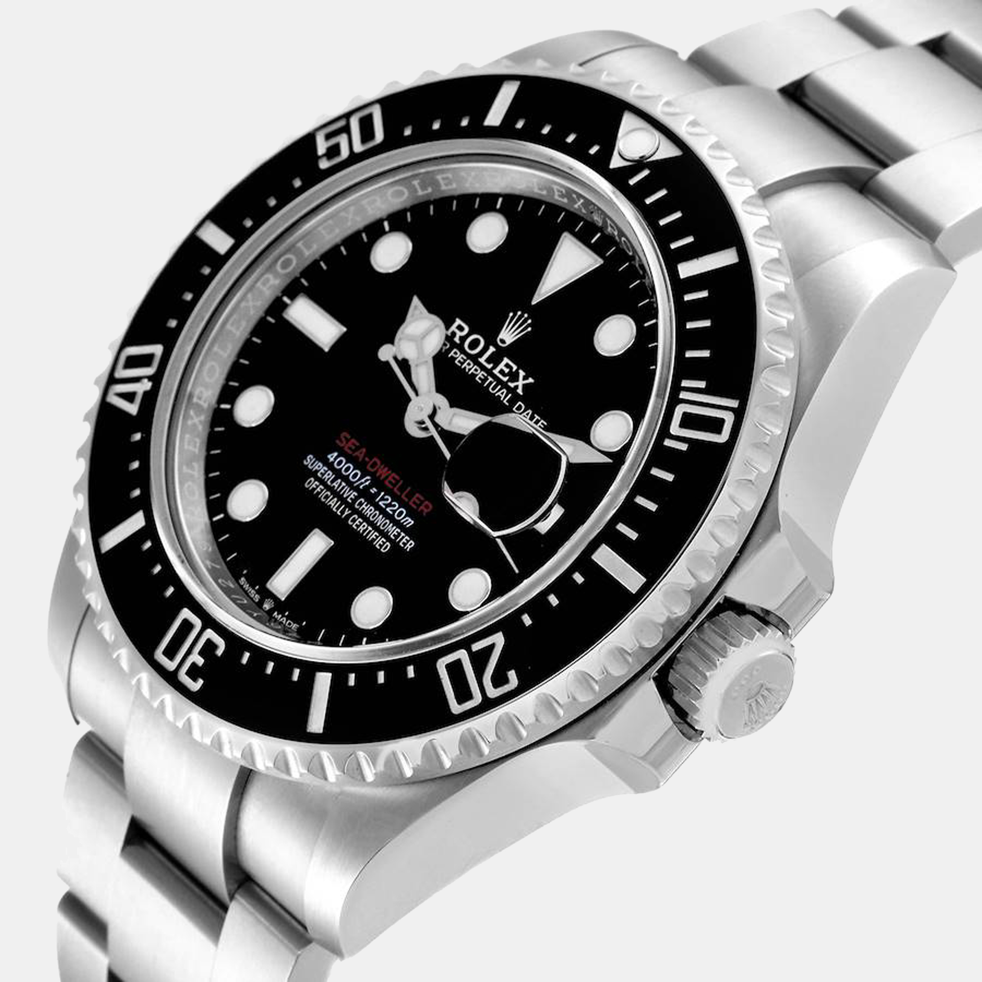 

Rolex Black Stainless Steel Sea-Dweller 126600 Automatic Men's Wristwatch 43 mm