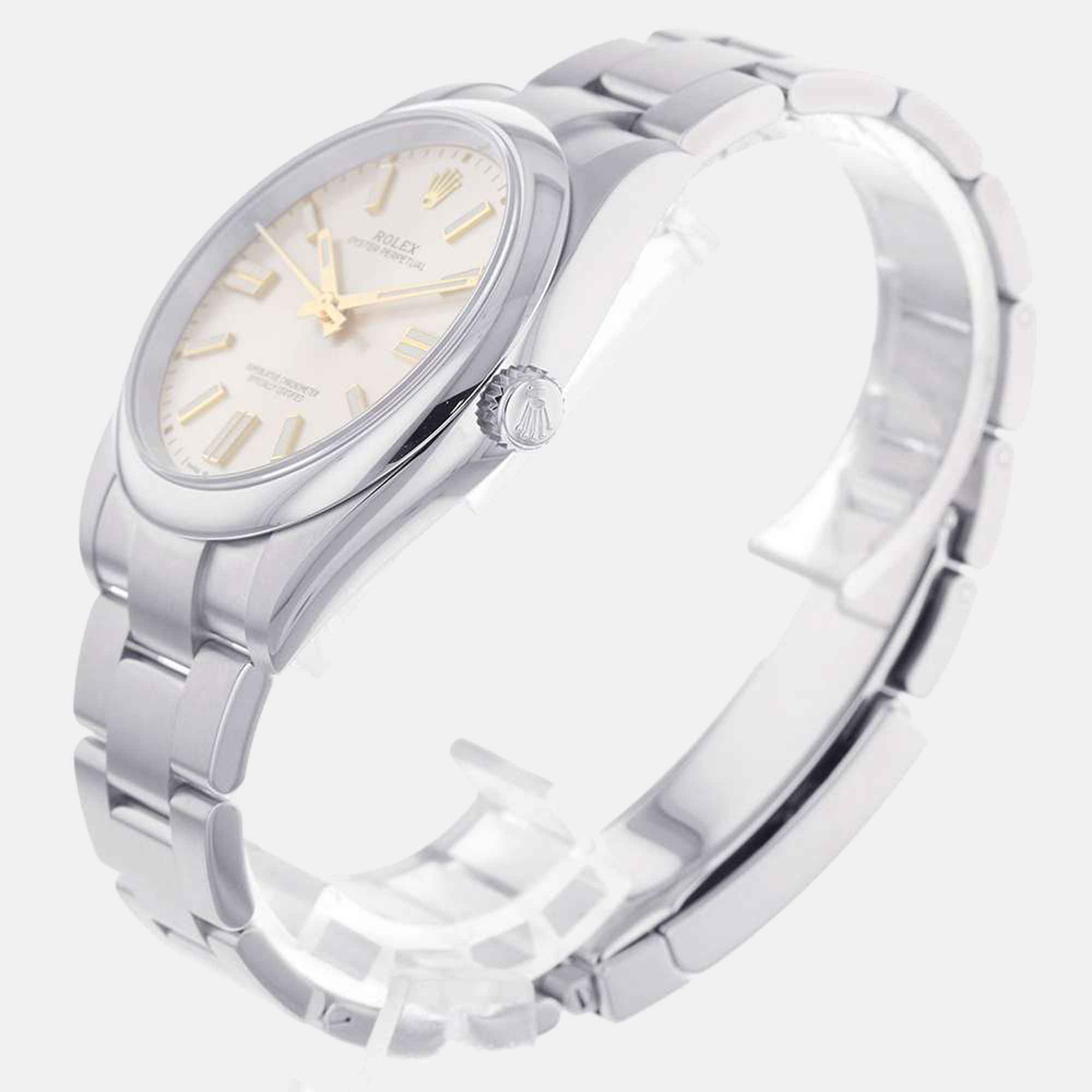 

Rolex Silver Stainless Steel Oyster Perpetual 124300 Automatic Men's Wristwatch 41 mm
