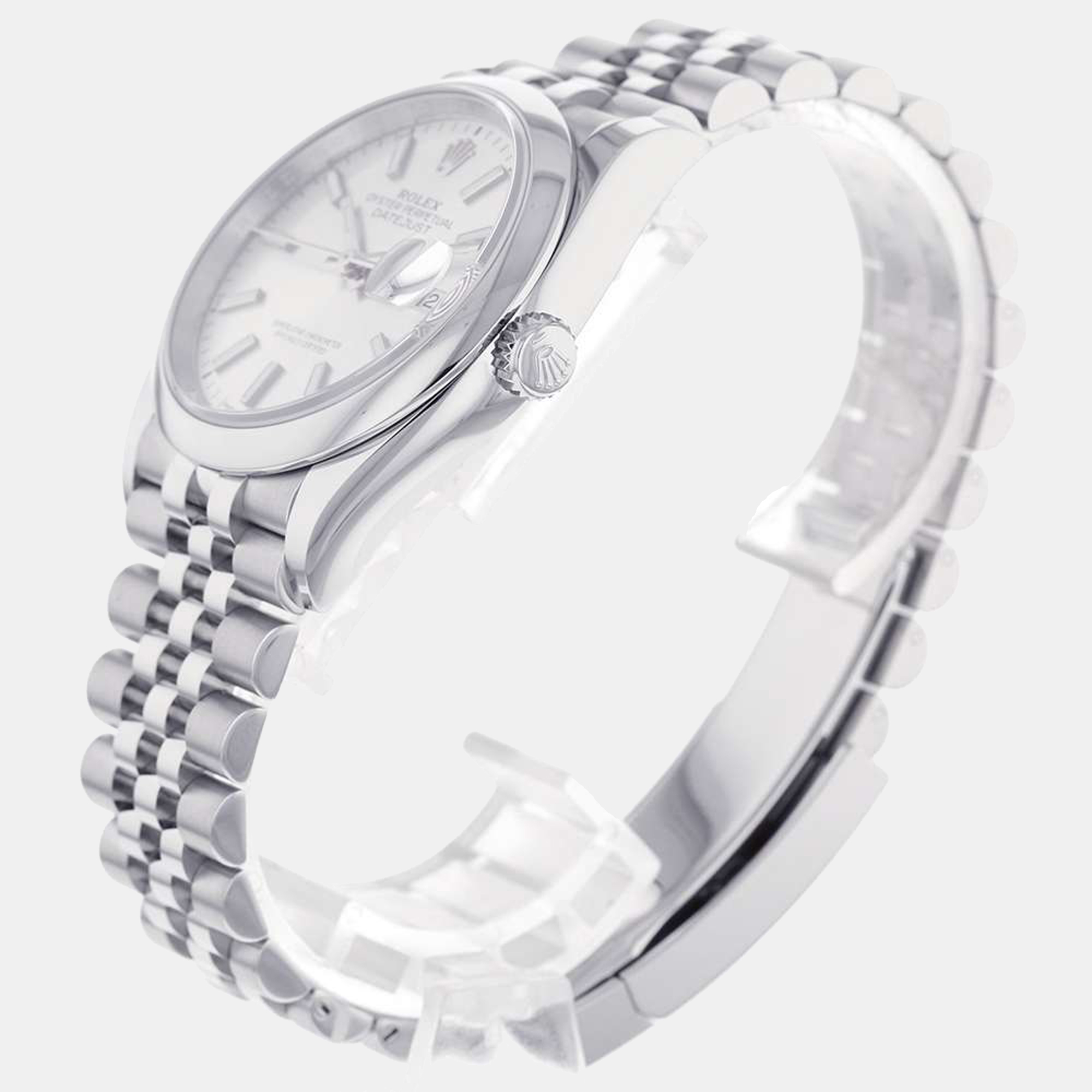 

Rolex Silver Stainless Steel Datejust 126200 Automatic Men's Wristwatch 36 mm