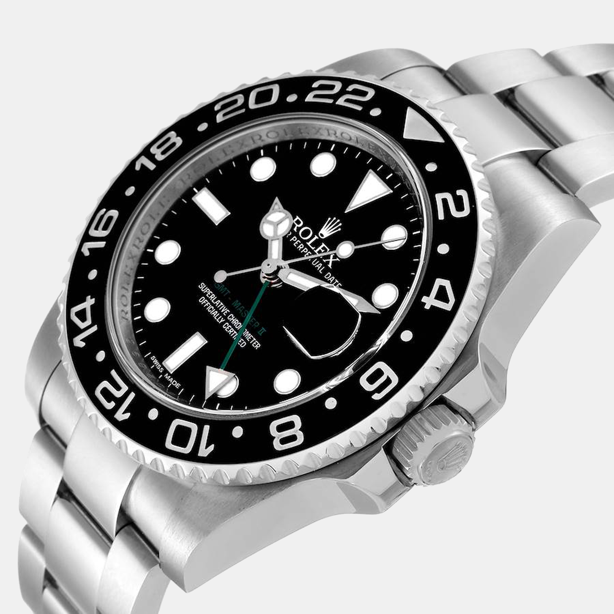 

Rolex Black Stainless Steel GMT-Master 116710 Automatic Men's Wristwatch 40 mm