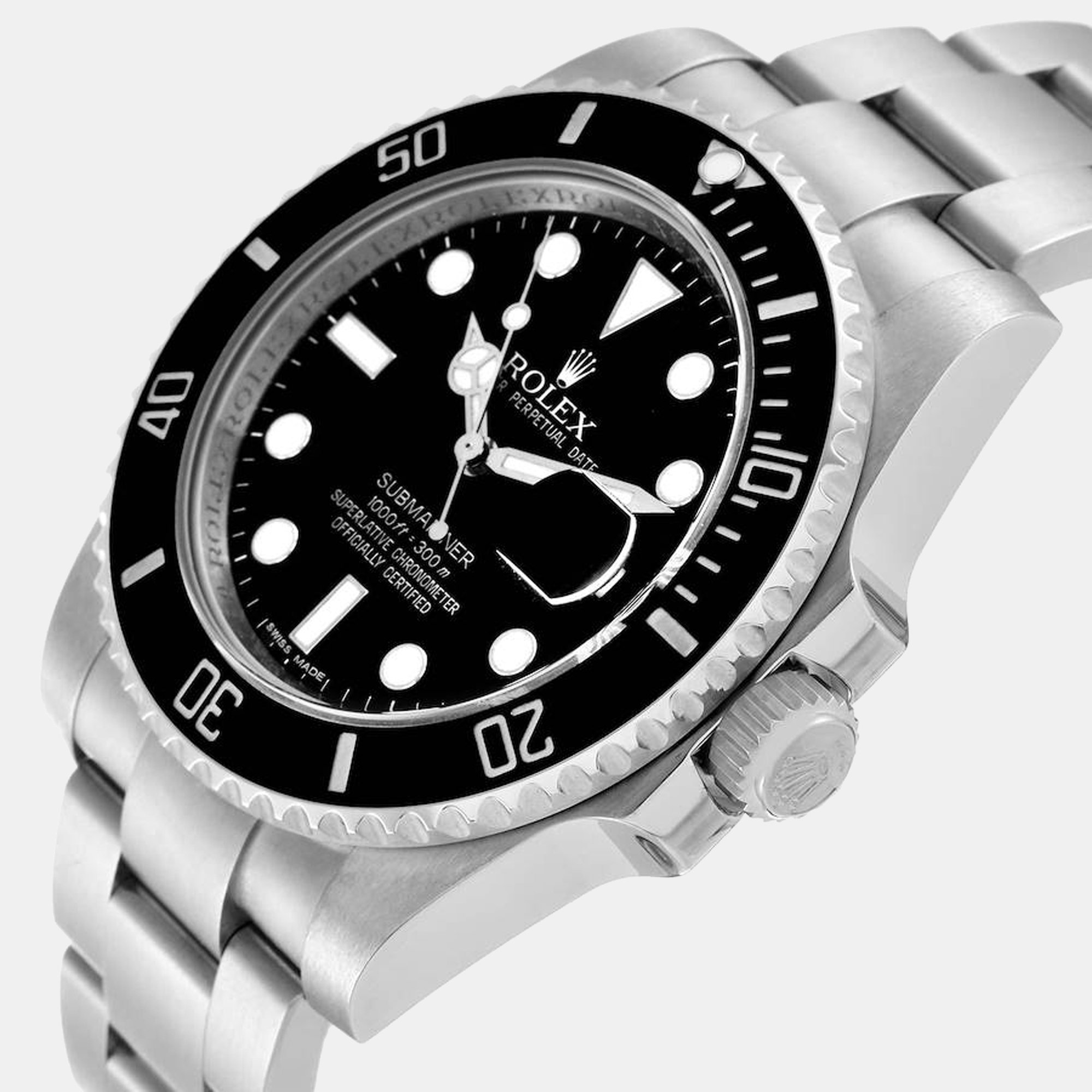 

Rolex Black Stainless Steel Submariner 116610 Men's Wristwatch 40 mm
