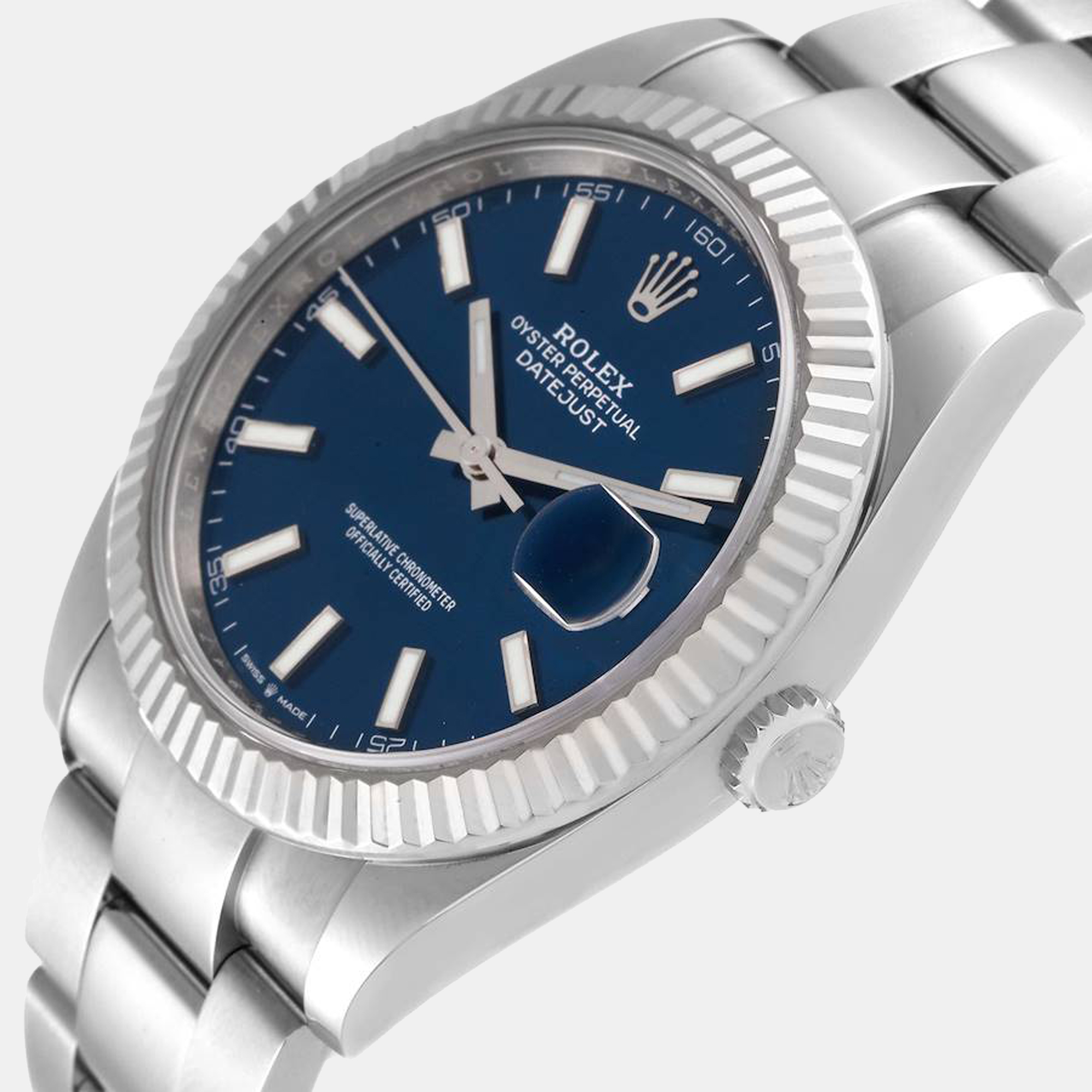 

Rolex Blue Stainless Steel Datejust