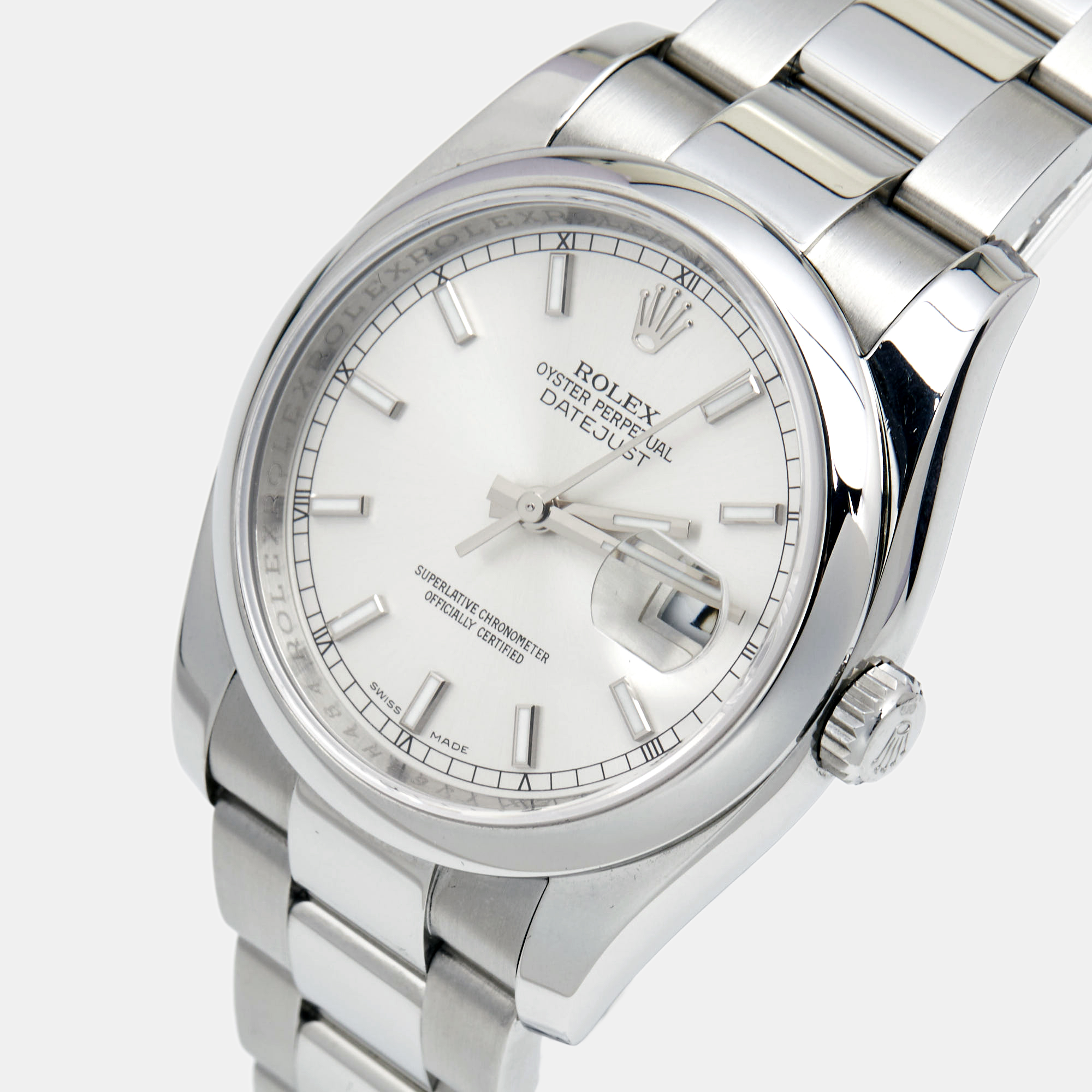 

Rolex Silver Stainless Steel Datejust