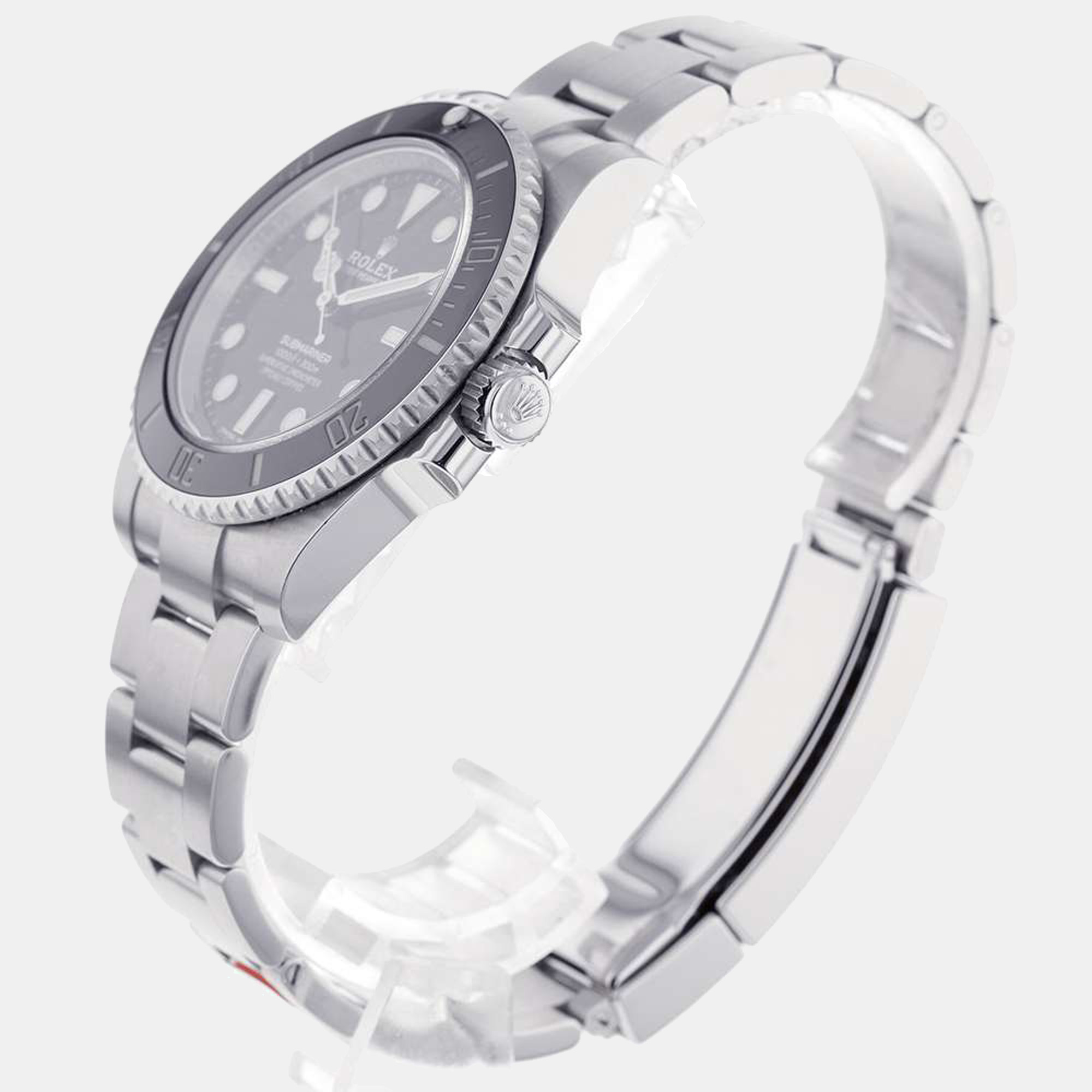 

Rolex Black Stainless Steel Submariner 114060 Men's Wristwatch 40 mm