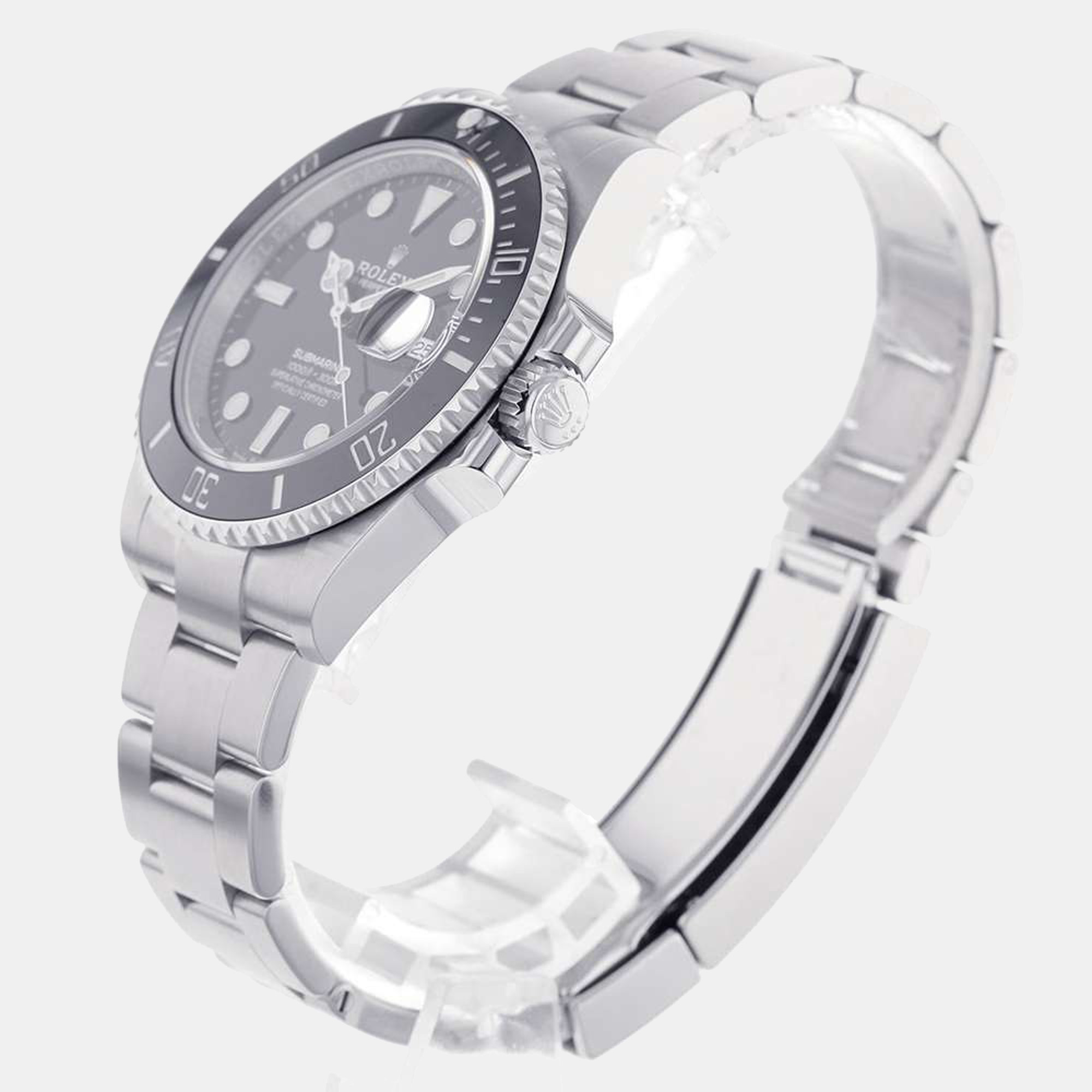 

Rolex Black Stainless Steel Submariner 126610LN Automatic Men's Wristwatch 41 mm