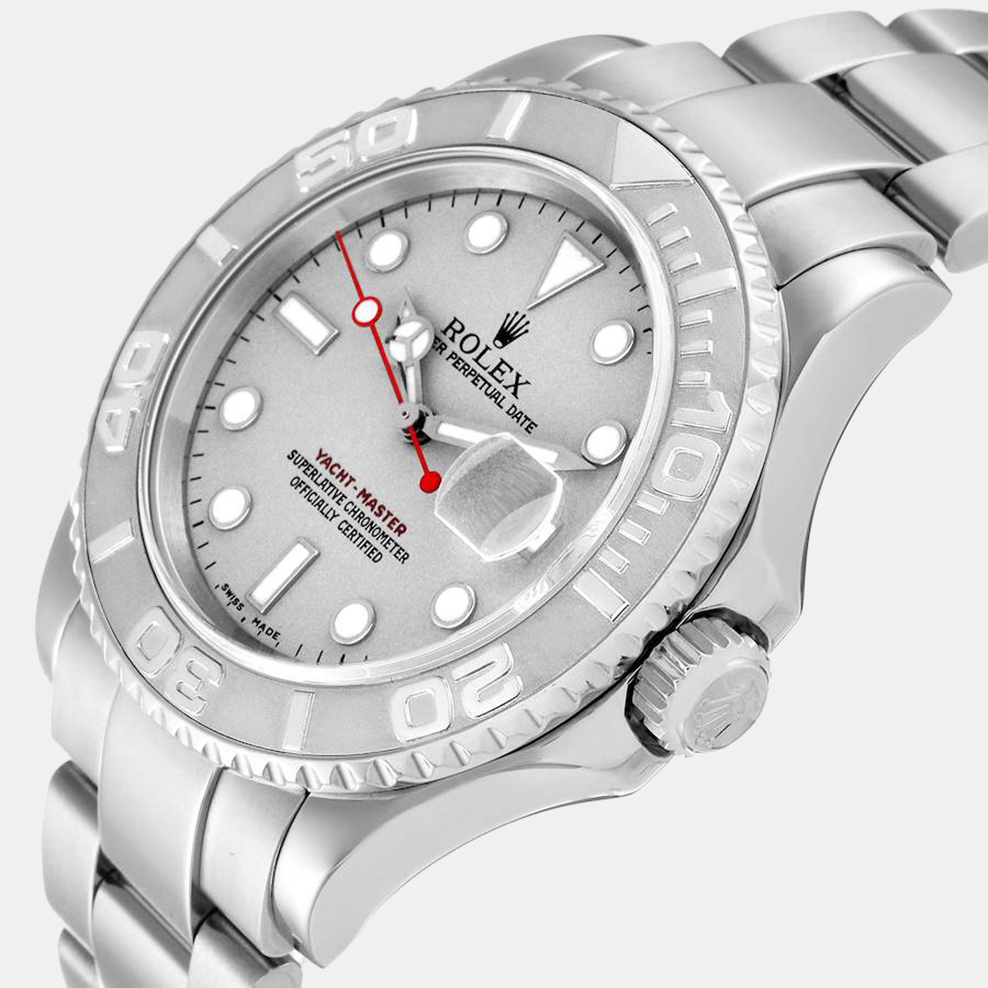 

Rolex Silver Stainless Steel Yacht-Master