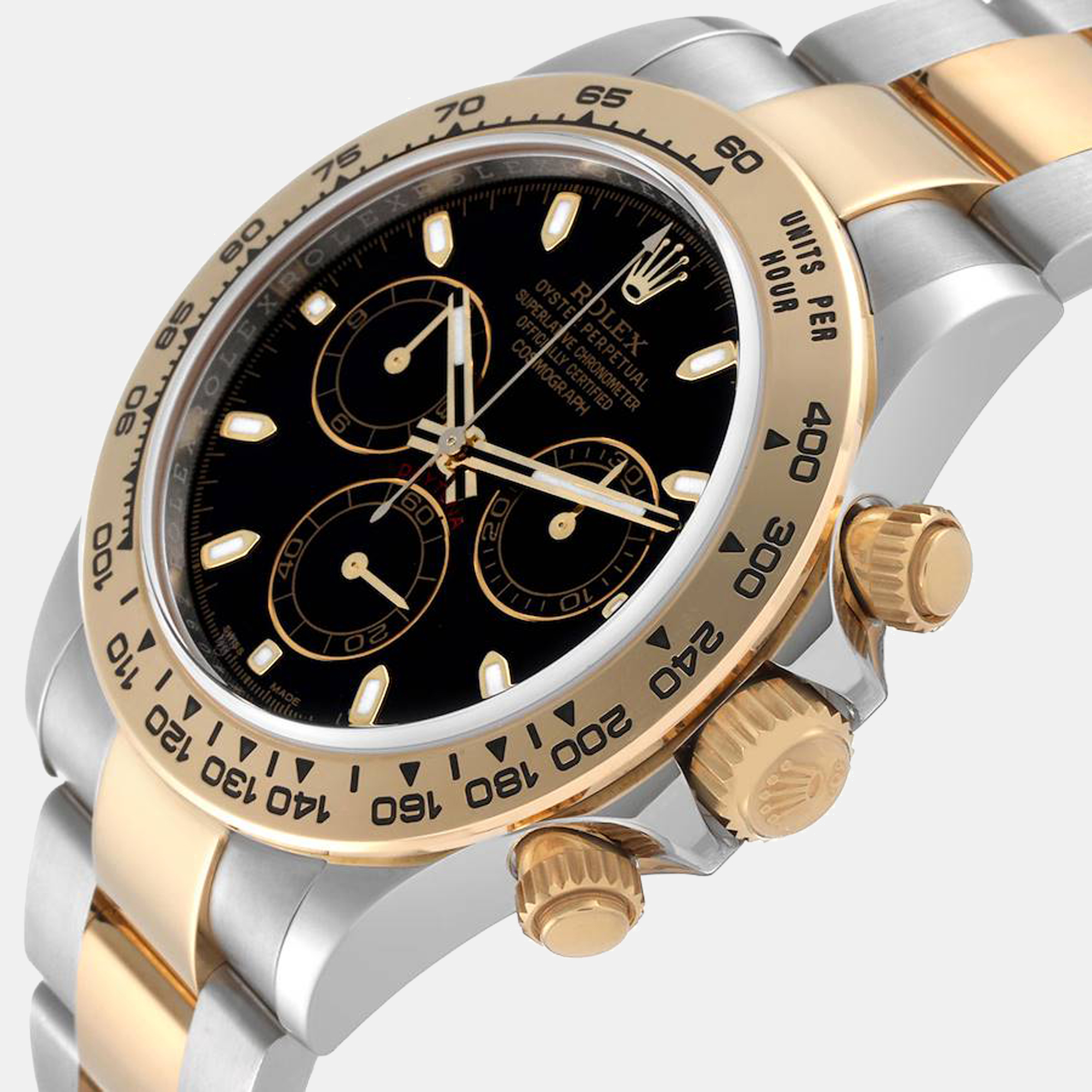 

Rolex Cosmograph Daytona Steel Yellow Gold Black Dial Watch 116503