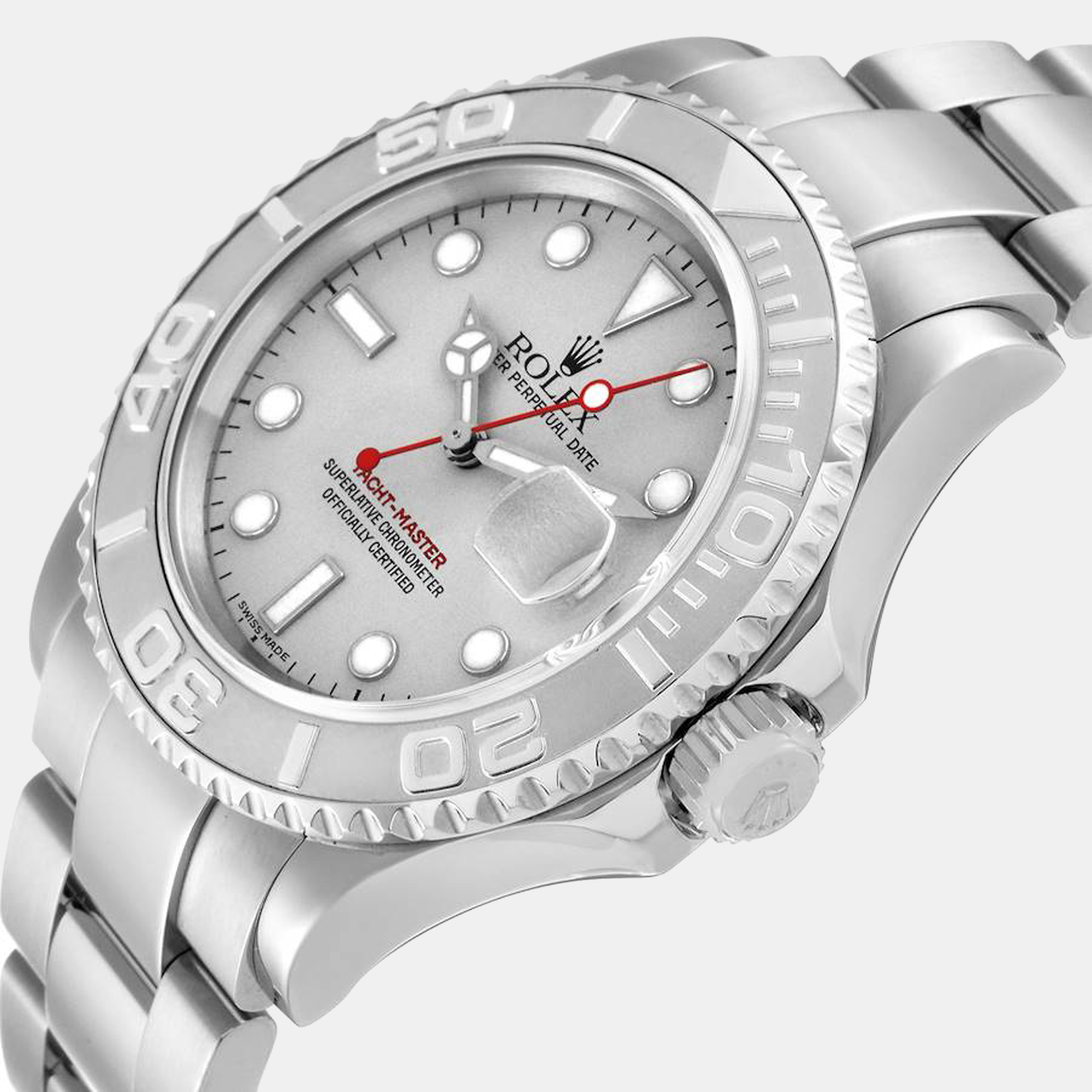 

Rolex Silver Stainless Steel Yacht-Master 116622 Men's Wristwatch 40 mm