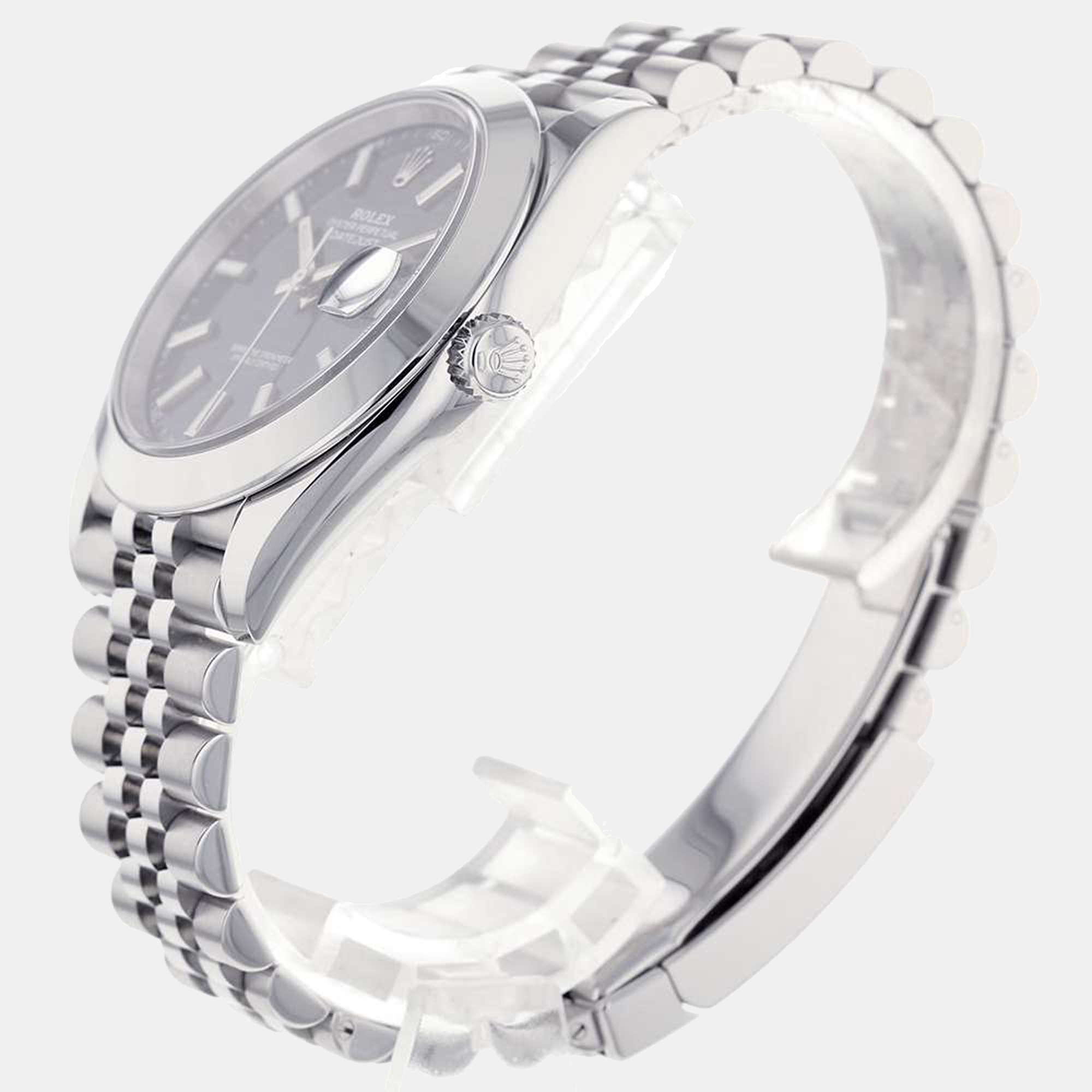 

Rolex Blue Stainless Steel Datejust 126300 Men's Wristwatch 41 mm