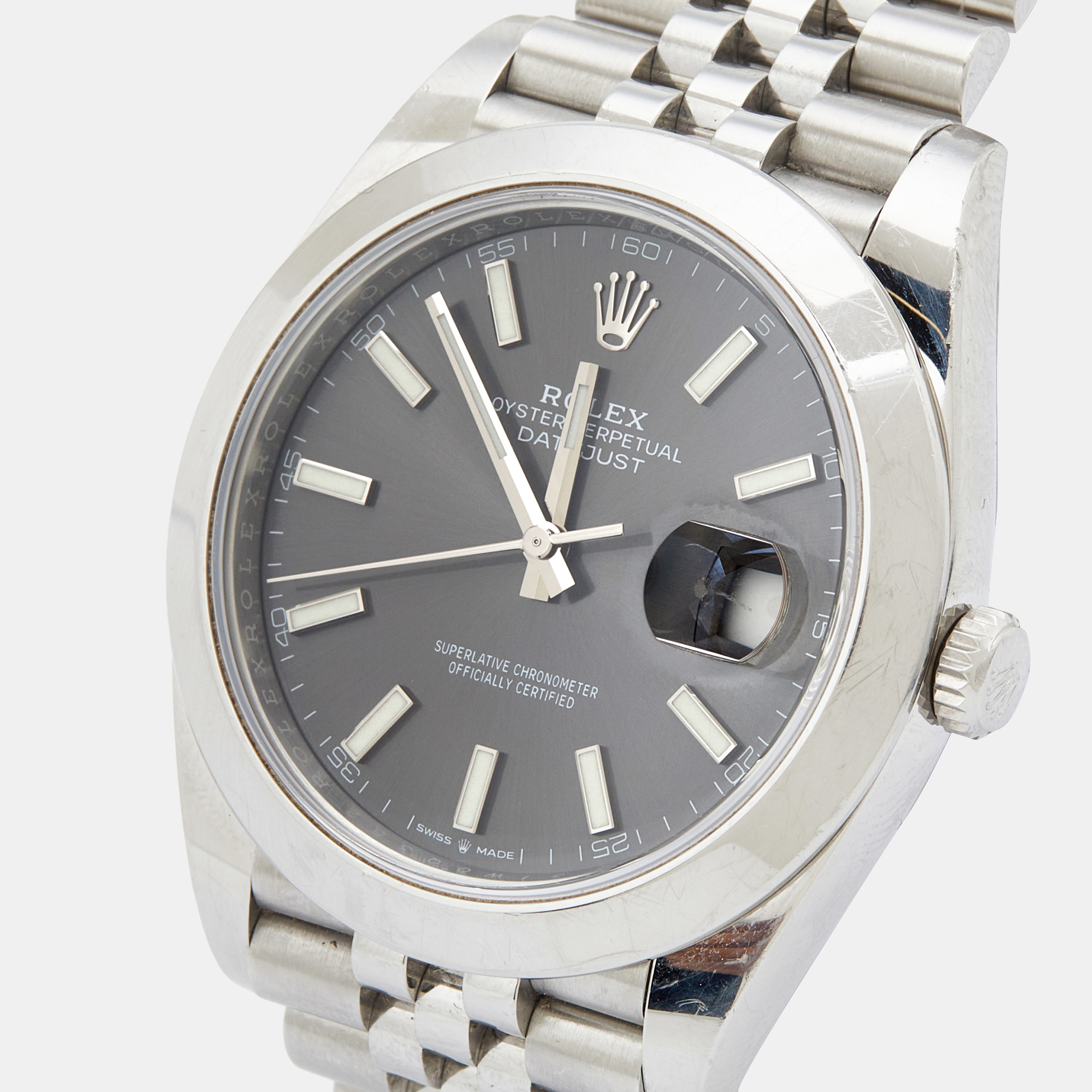 

Rolex Grey Stainless Steel Datejust