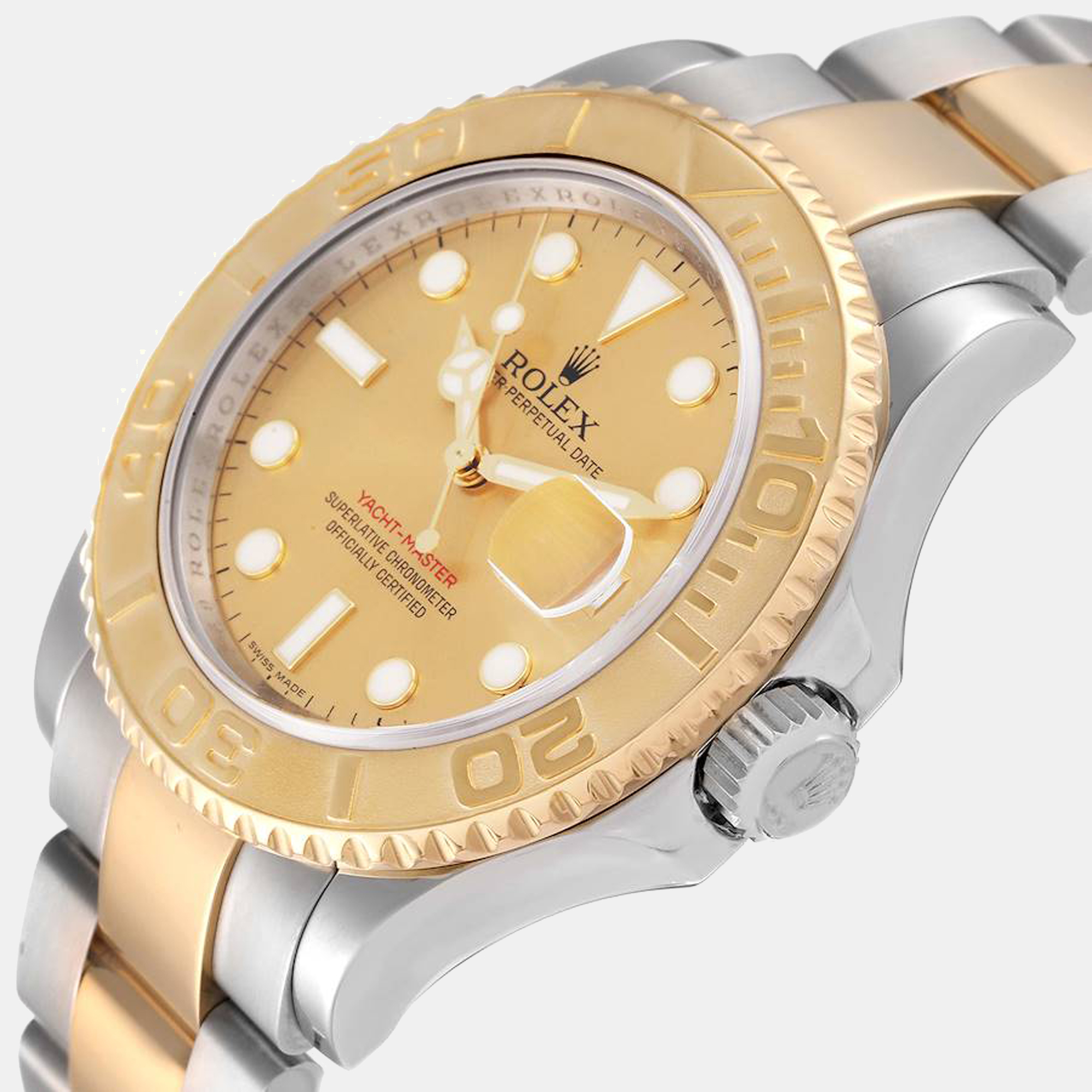 

Rolex Champagne 18K Yellow Gold And Stainless Steel Yacht-Master 16623 Automatic Men's Wristwatch 40 mm