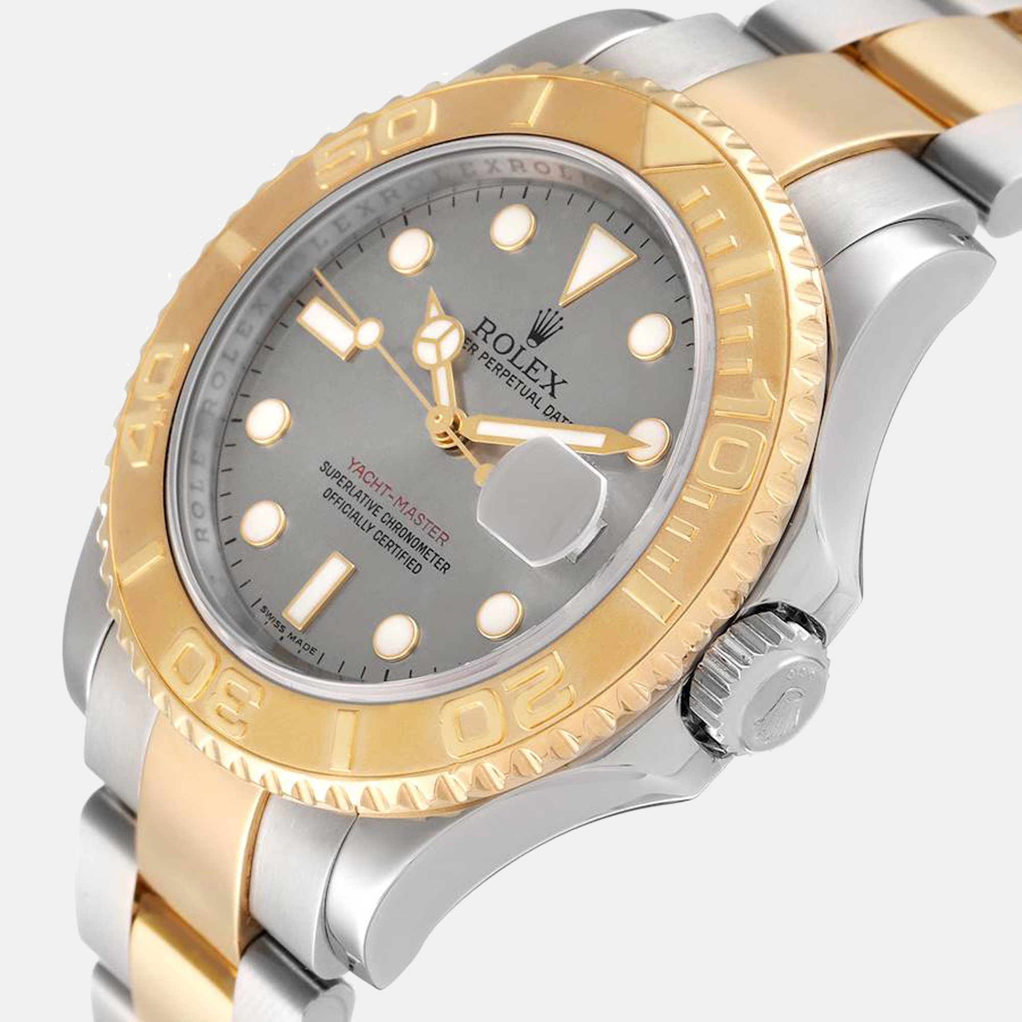 

Rolex Grey 18K Yellow Gold And Stainless Steel Yacht-Master 16623 Automatic Men's Wristwatch 40 mm