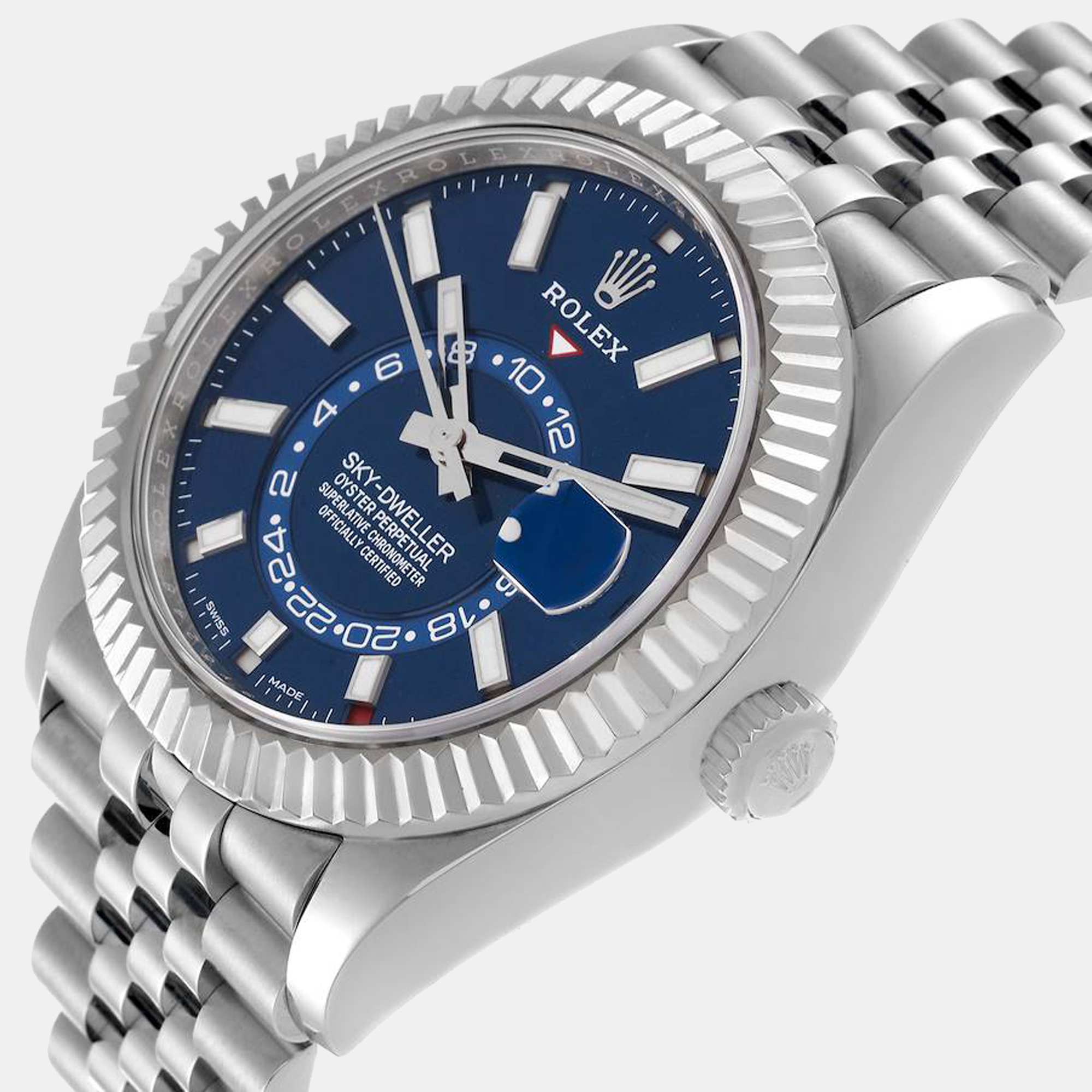 

Rolex Sky-Dweller Blue Dial Steel White Gold Men's Watch 326934