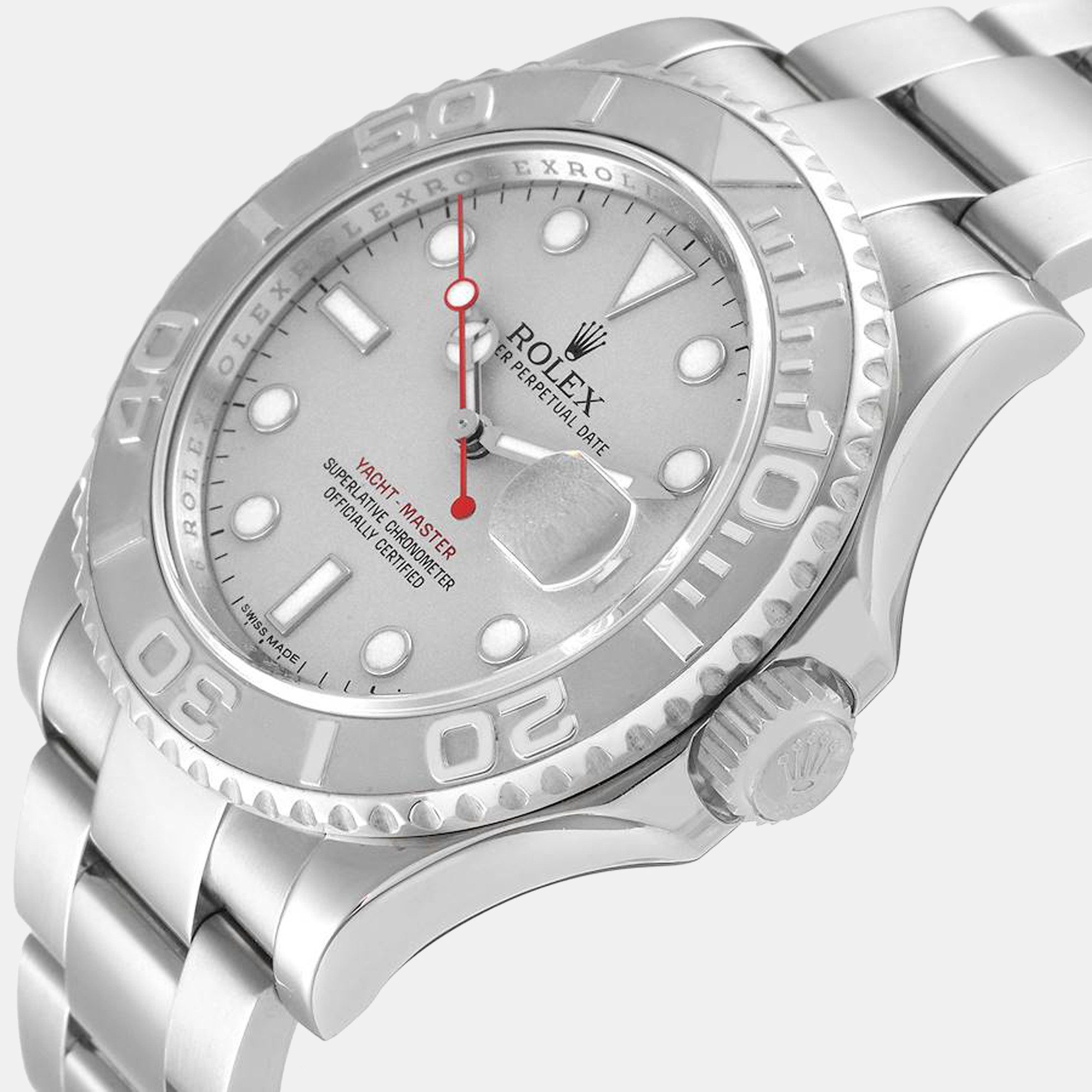 

Rolex Silver Stainless Steel Yacht-Master 116622 Men's Wristwatch 40 mm