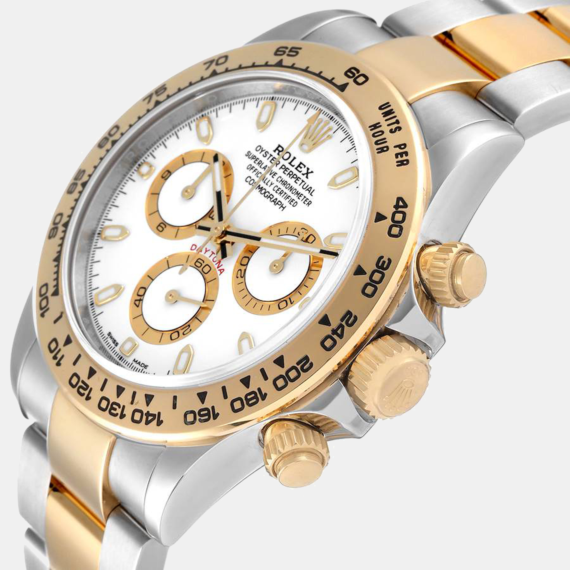 

Rolex Cosmograph Daytona Steel Yellow Gold White Dial Watch 116503