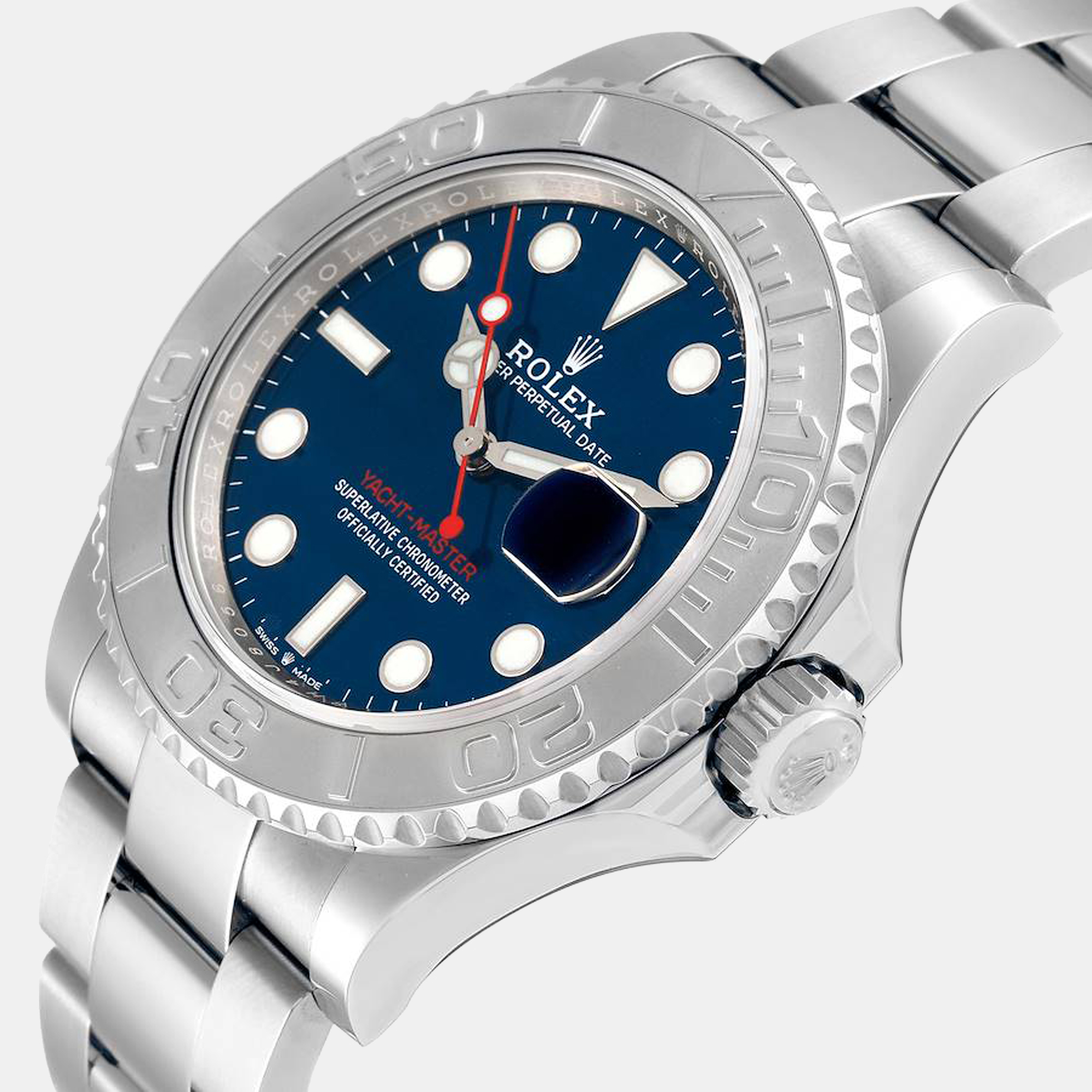 

Rolex Yachtmaster Steel Platinum Blue Dial Men's Watch 126622