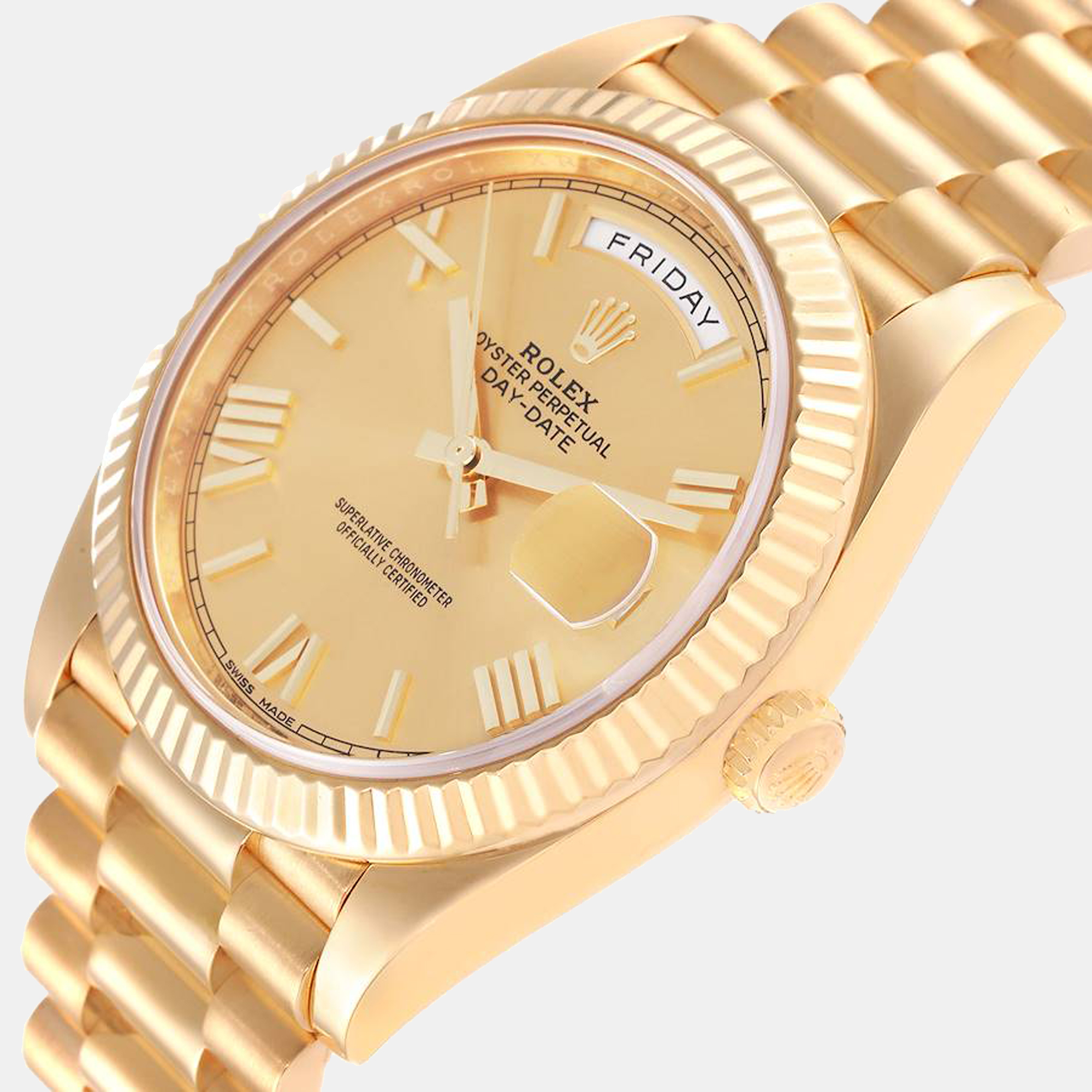 

Rolex President Day-Date 40 Yellow Gold Champagne Dial Men's Watch 228238