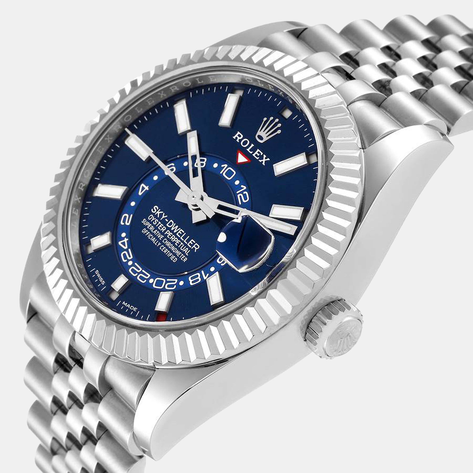 

Rolex Sky-Dweller Blue Dial Steel White Gold Men's Watch 326934