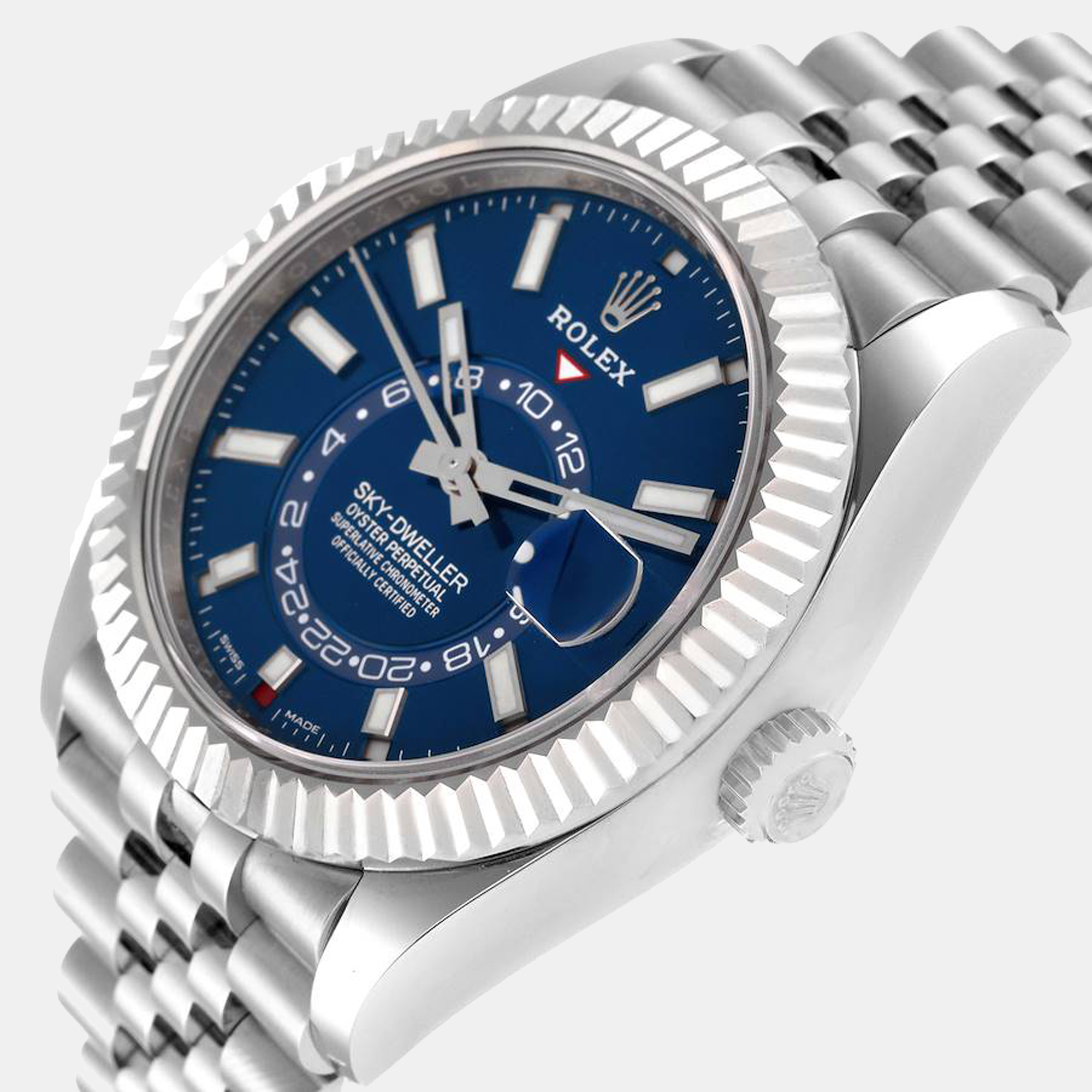 

Rolex Sky-Dweller Blue Dial Steel White Gold Men's Watch 326934