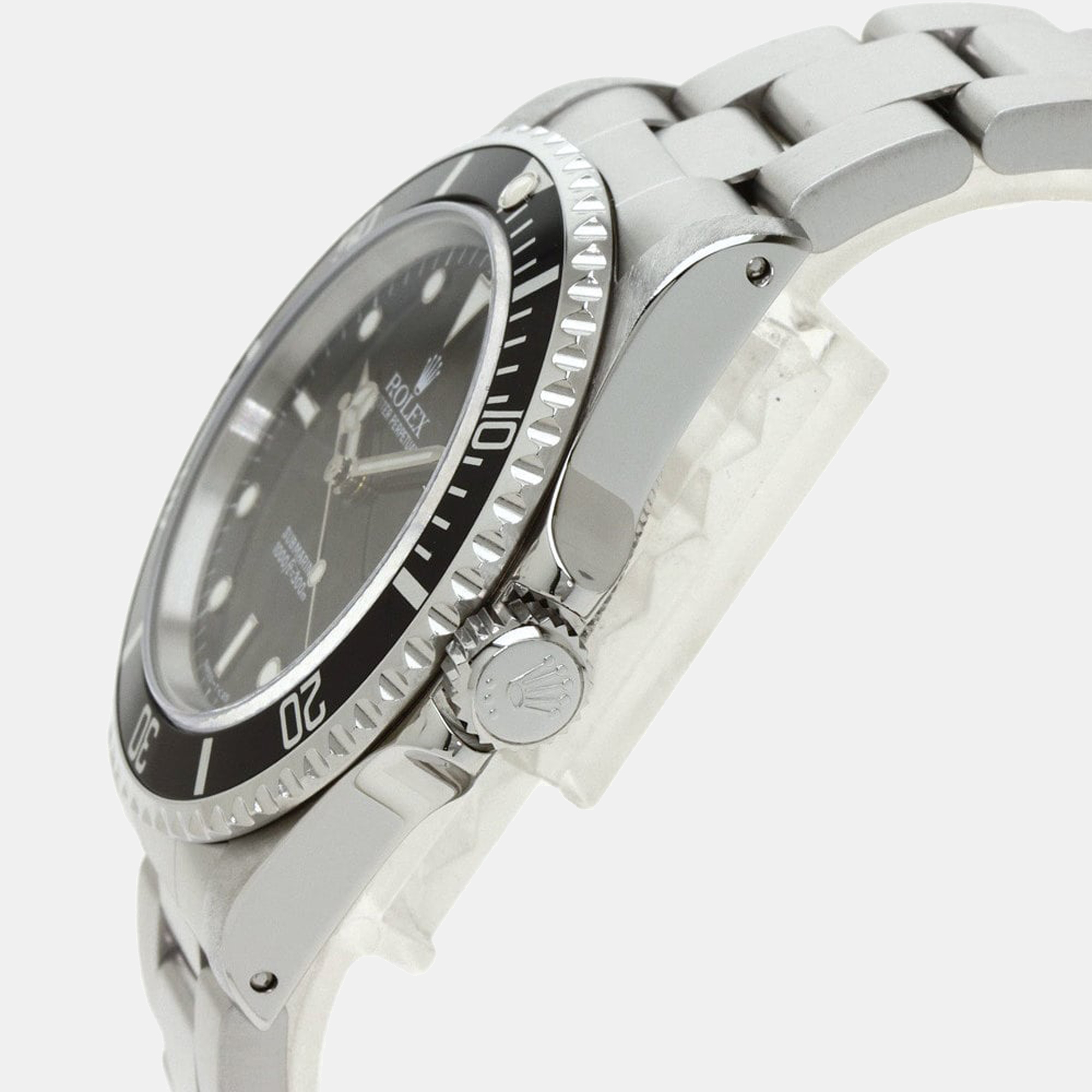 

Rolex Black Stainless Steel Submariner 14060 Men's Wristwatch 40 mm