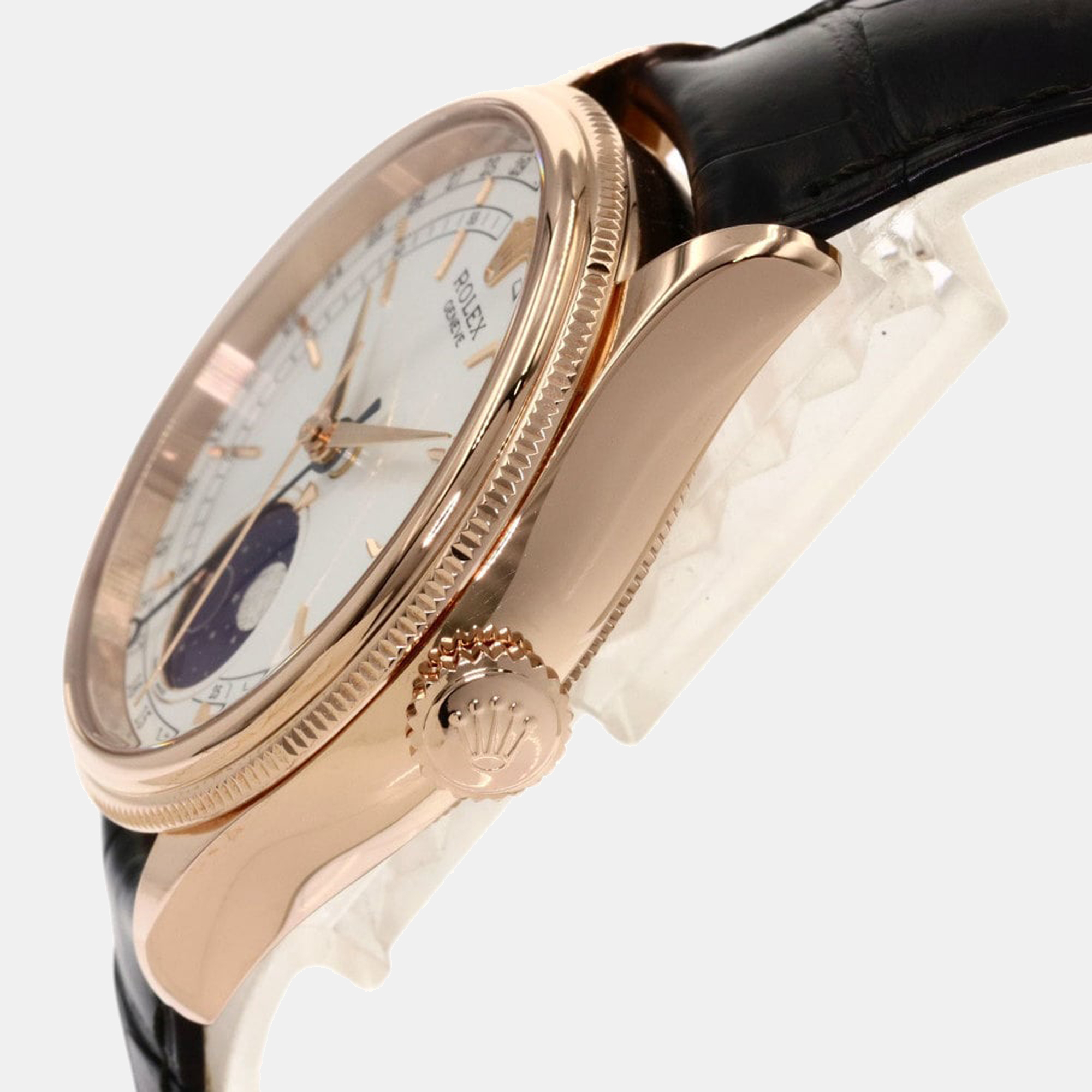 

Rolex White Rose Gold Cellini 50535 Men's Wristwatch 39 mm