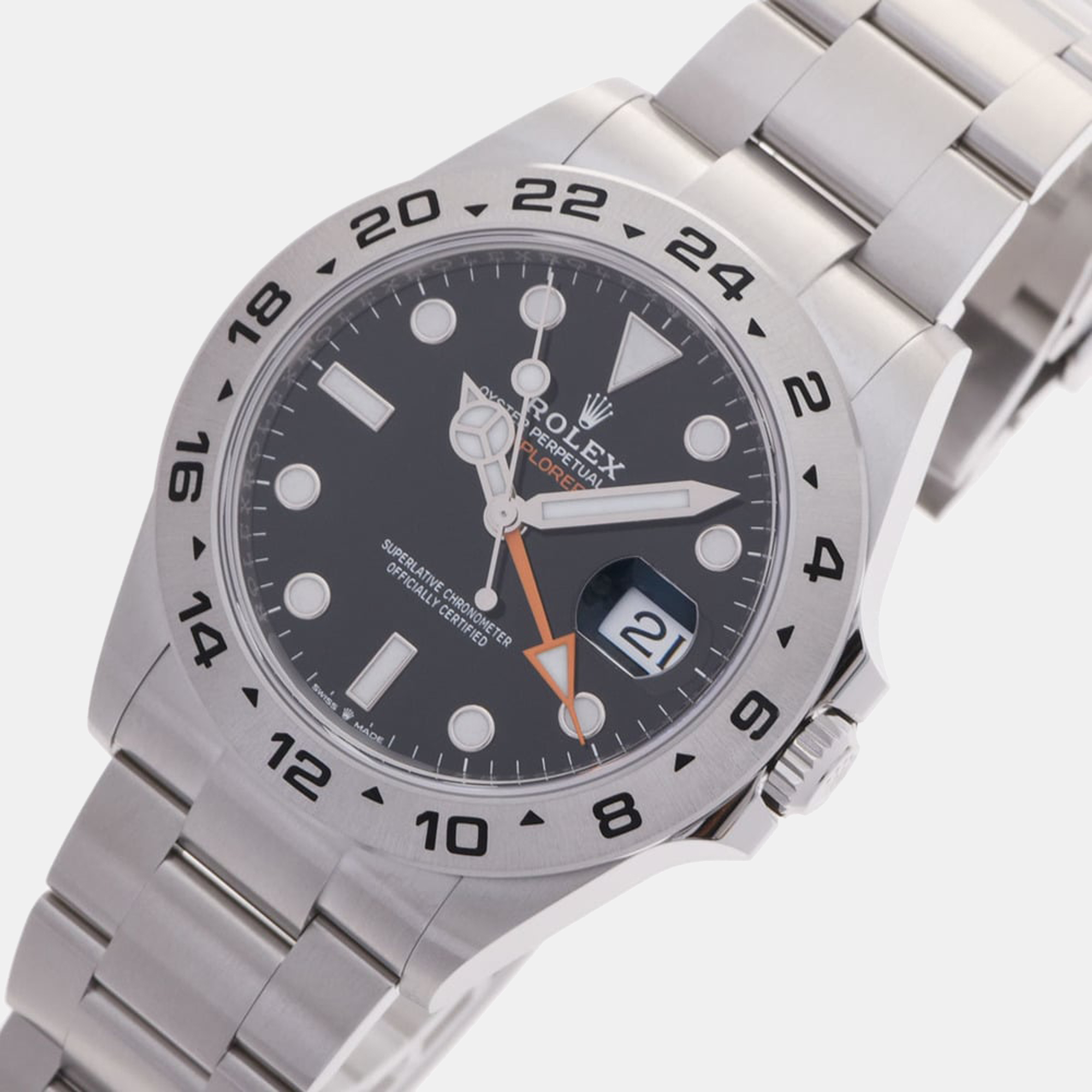 

Rolex Black Stainless Steel Explorer II 226570 Men's Wristwatch 42 mm