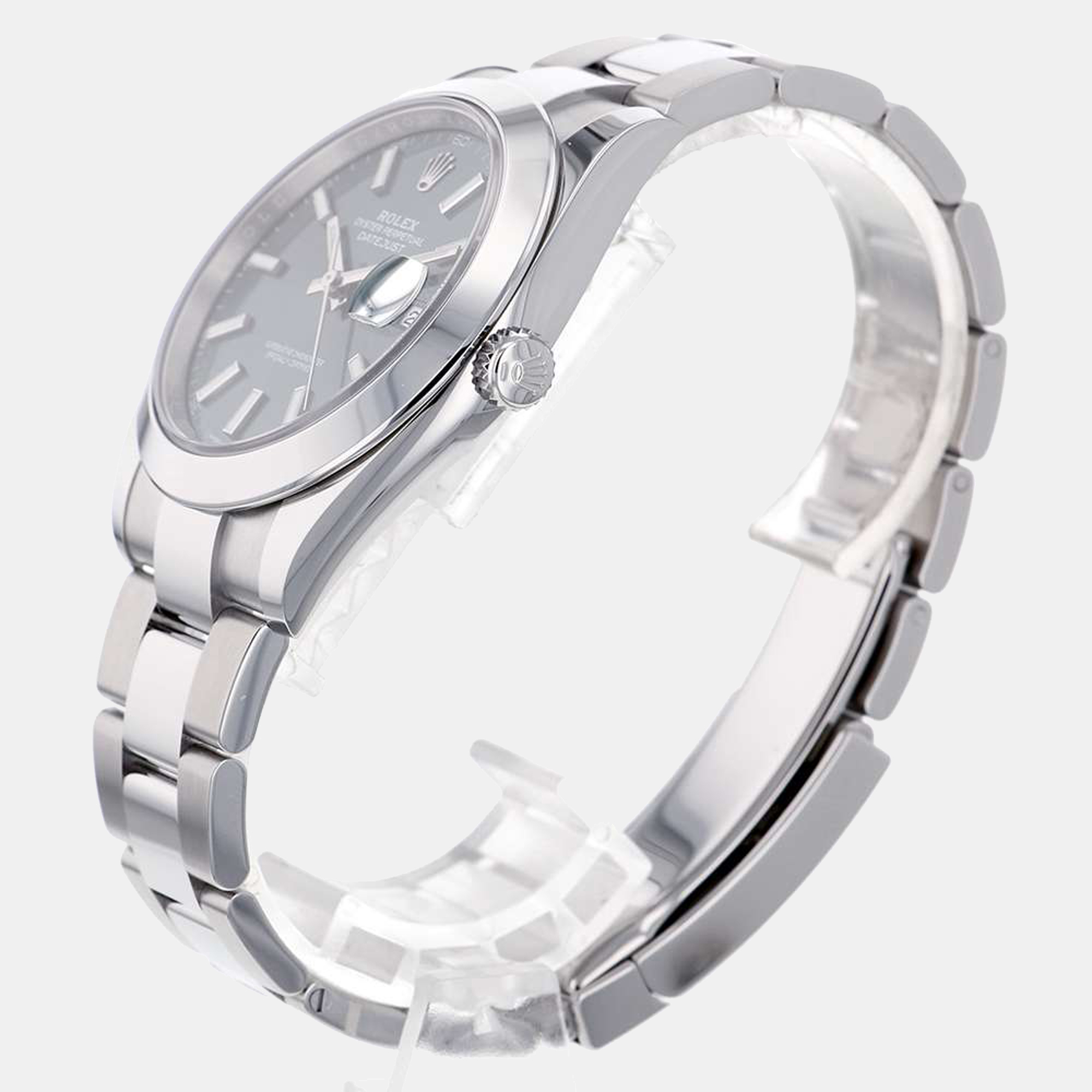 

Rolex Green Stainless Steel Datejust 126300 Men's Wristwatch 41 mm