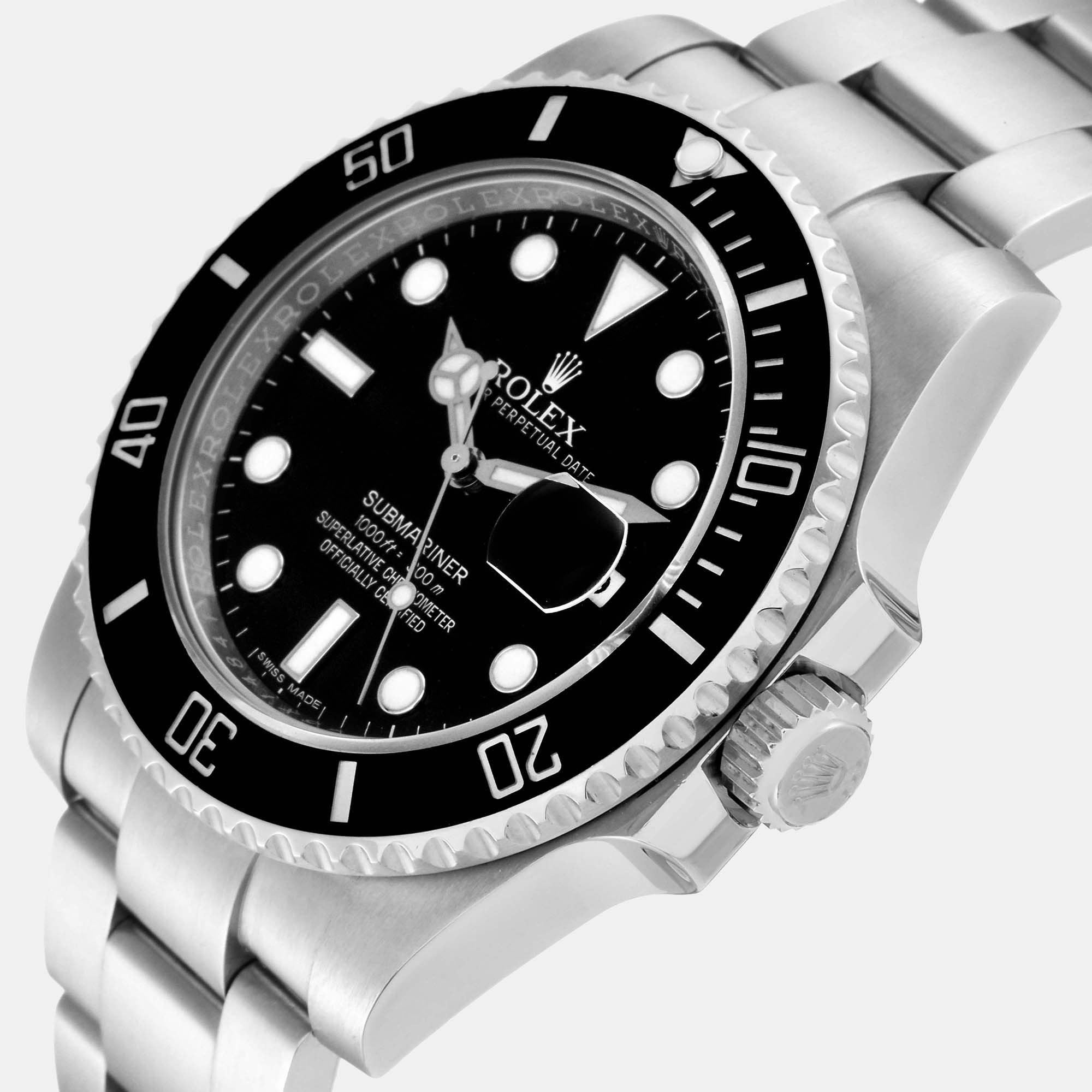 

Rolex Black Stainless Steel Submariner 116610 Men's Wristwatch 40 mm