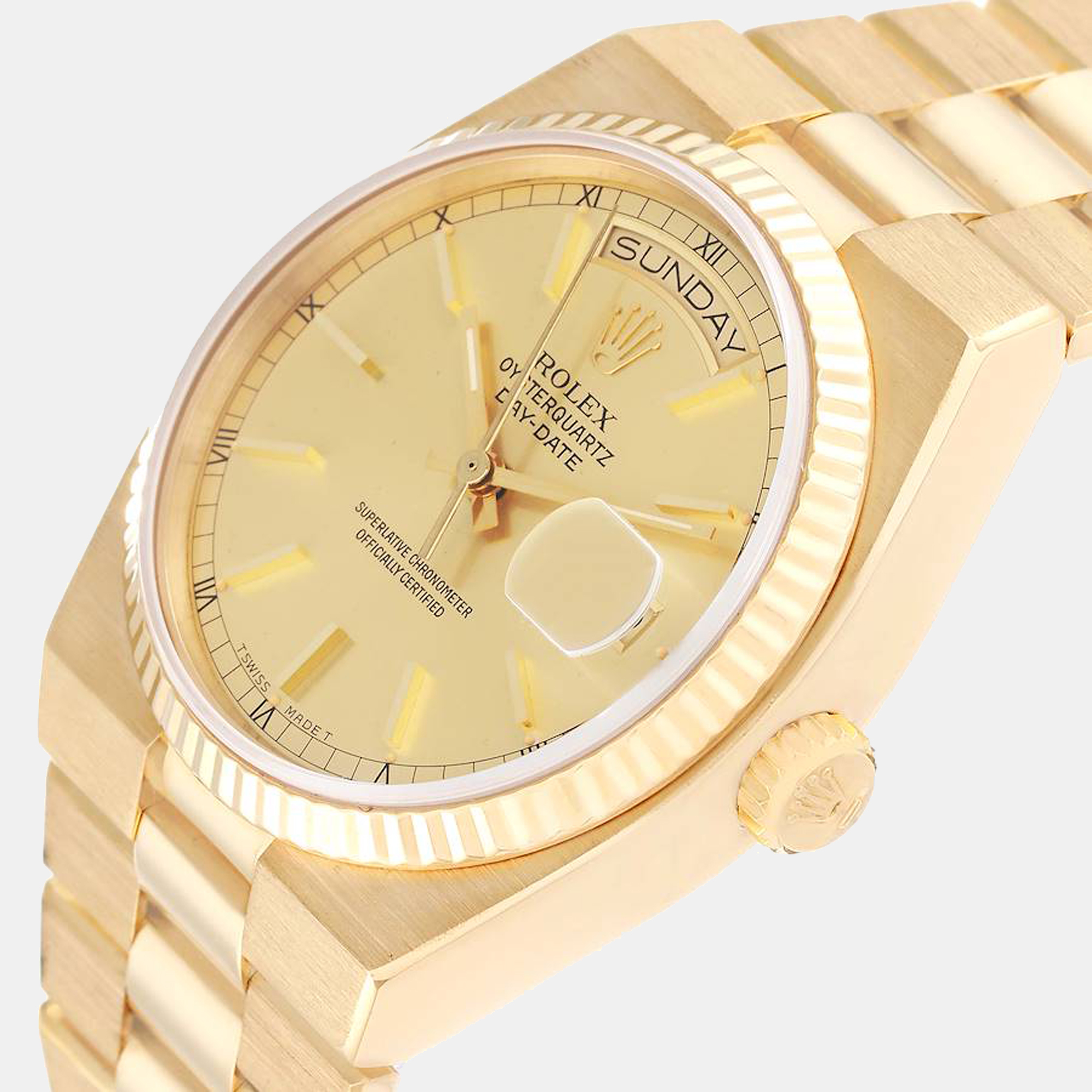 

Rolex Oysterquartz President Day-Date Yellow Gold Men's Watch 19018